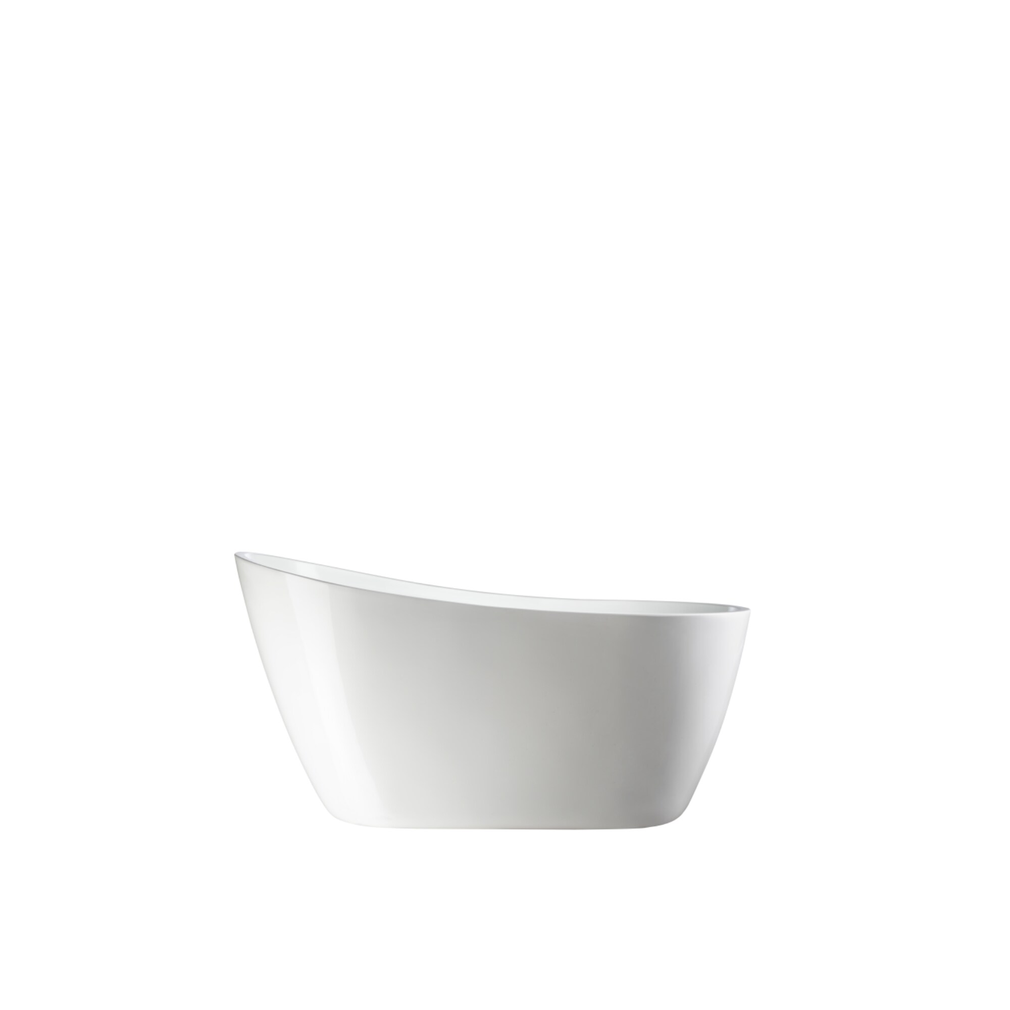 Maya 55" White Acrylic Freestanding Soaking Bathtub