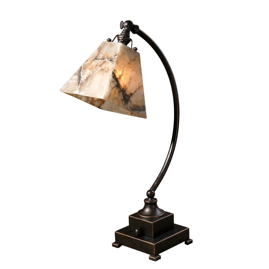 Global Direct 29838-1 24-in Table Lamp with Glass Shade