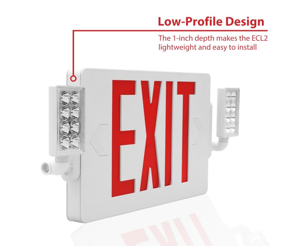 Nicor Lighting ECL21UNVWHR2 Emergency-Exit-Lighting - View #2