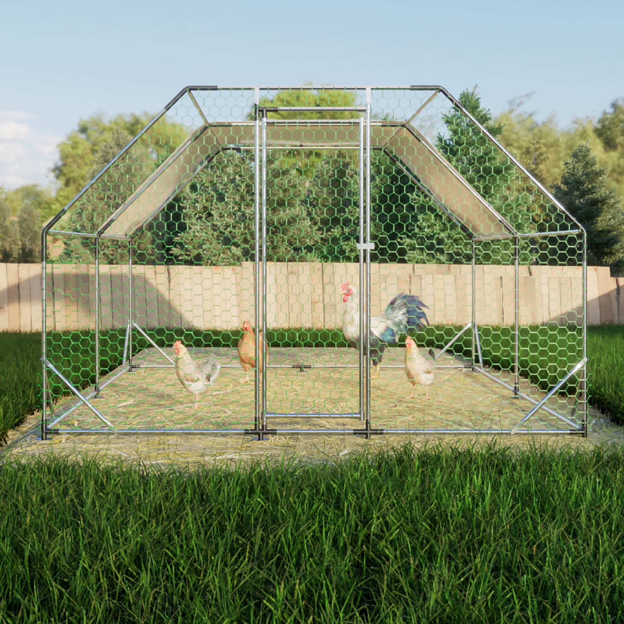 Clihome CL-STO-77284 Chicken-Coops-Rabbit-Hutches - View #2