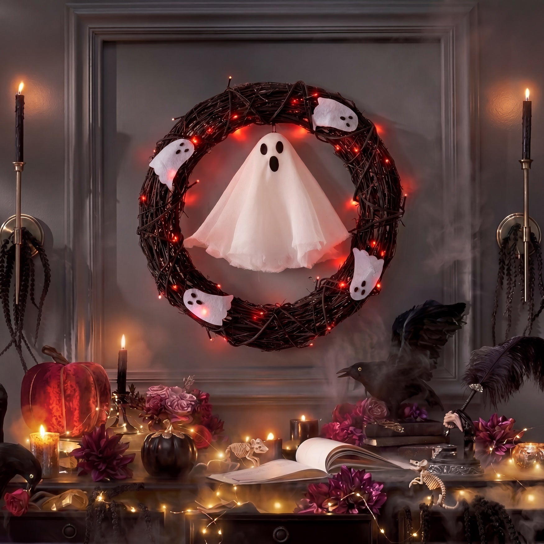 BrylaneHome 199902200646 Artificial-Thanksgiving-Wreaths - View #4