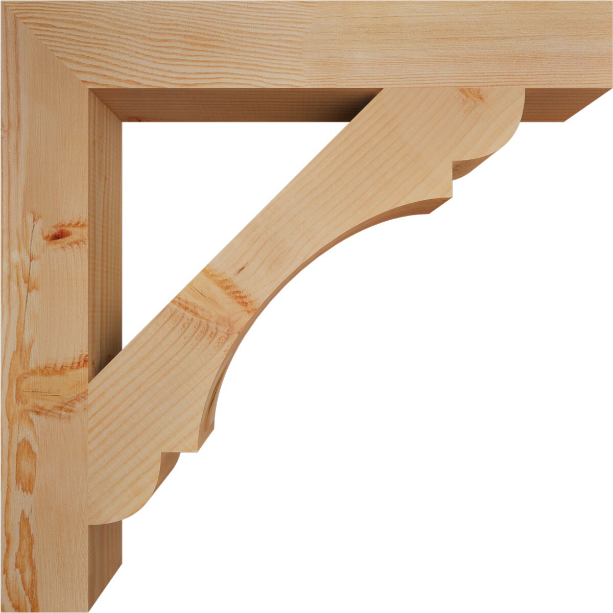 Ekena Millwork BKT04X28X28OLY05SDF Exterior-Brackets-Braces - View #3