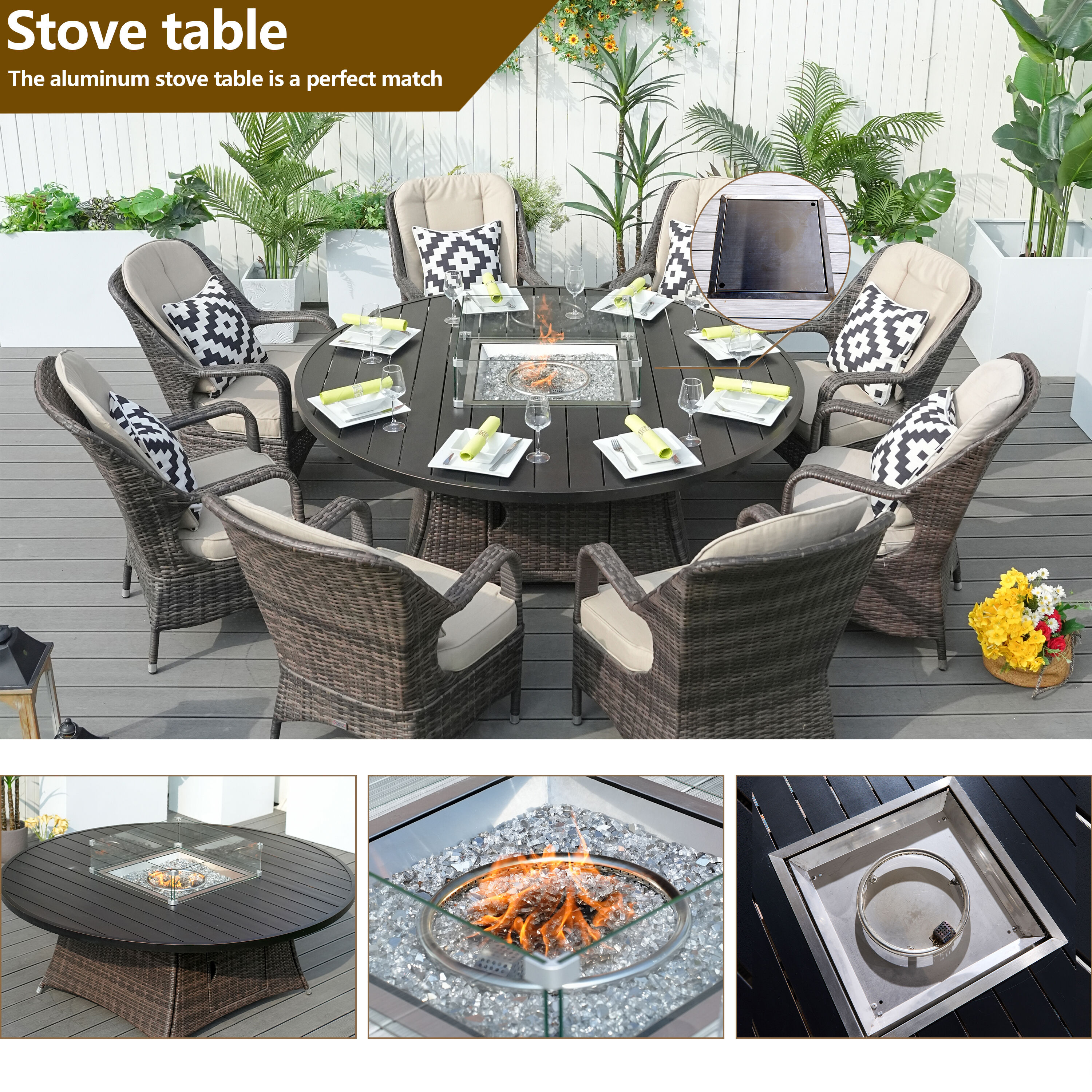 Moda Furnishings MD-PAG-1108 Patio-Dining-Sets - View #5