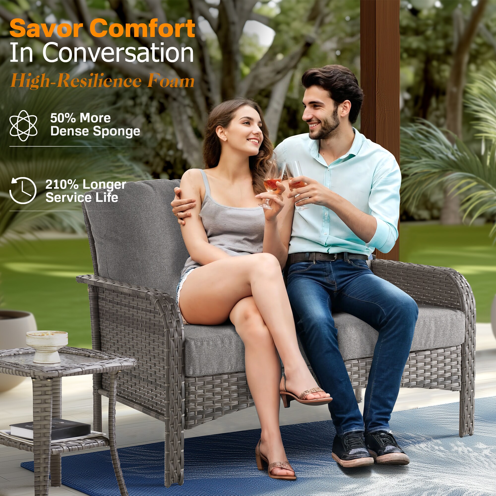 Ovios GN208Y Patio-Conversation-Sets - View #6