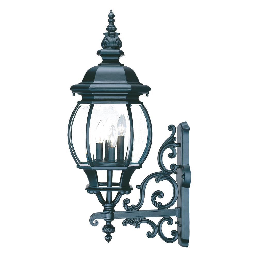Acclaim Lighting 5153BK Chateau 4 -Light 30.5-in H Matte Black Hardwired Outdoor Wall Light