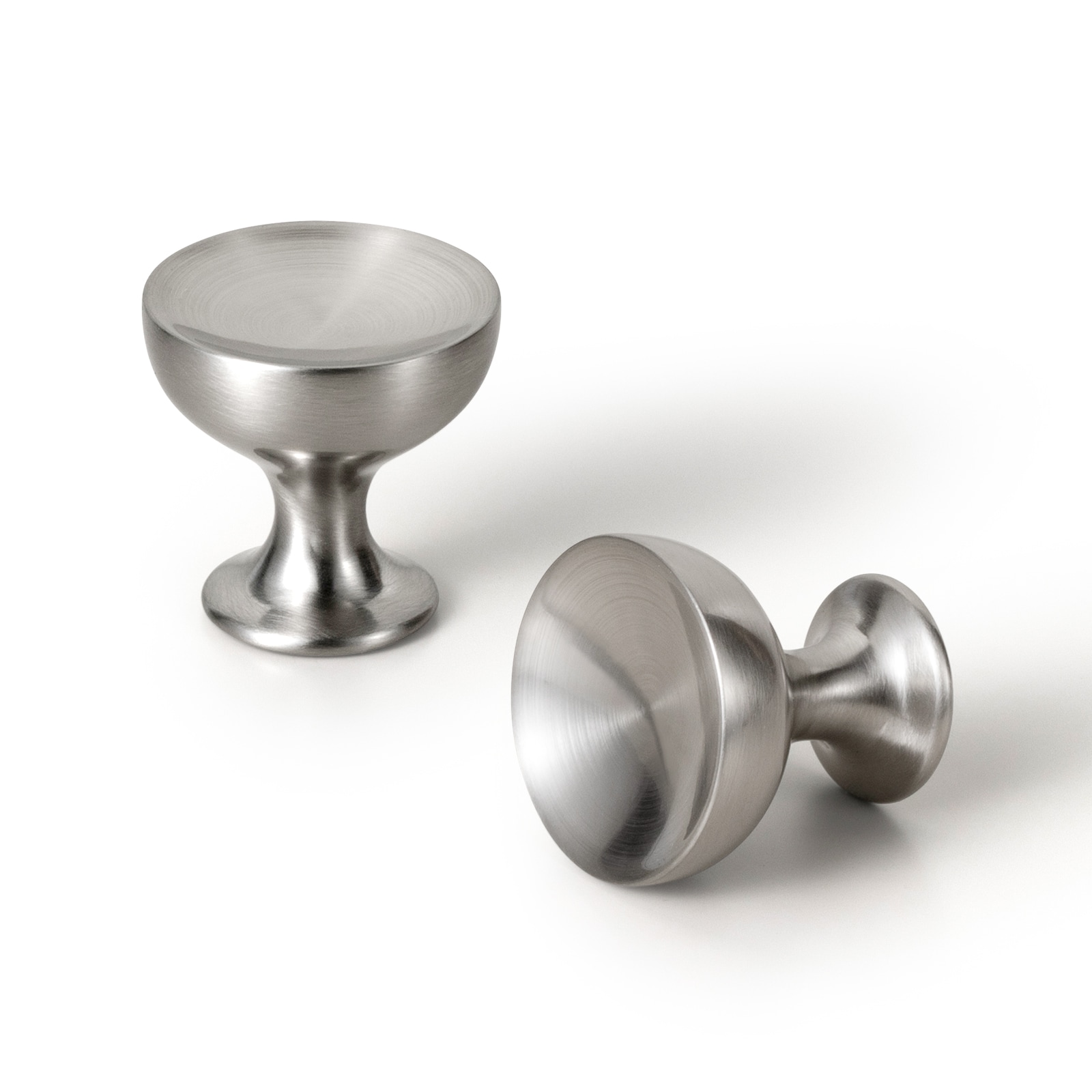 Miaokesen 9609LN-DK-6 1-1/4-in Satin Nickel Mushroom Modern Cabinet Knob 6 -Pack