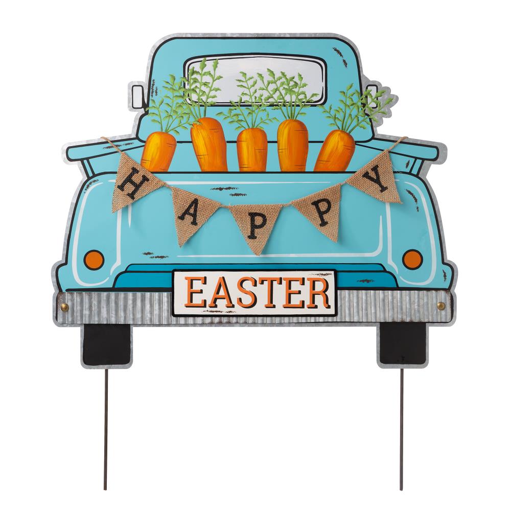Glitzhome 2006700002 Easter Yard stake or wall decor