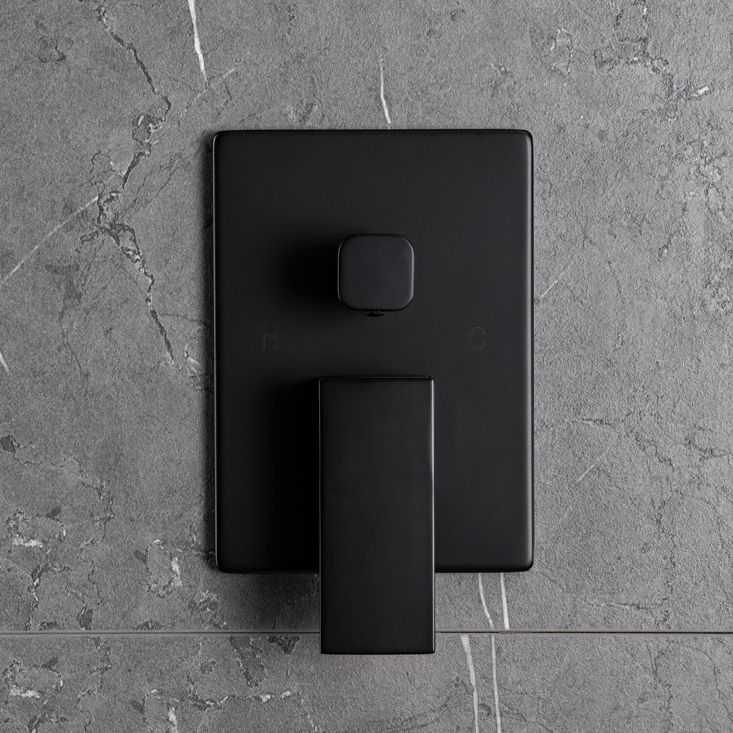 Wellfor Concealed Valve Showers System Matte Black Dual Head Waterfall