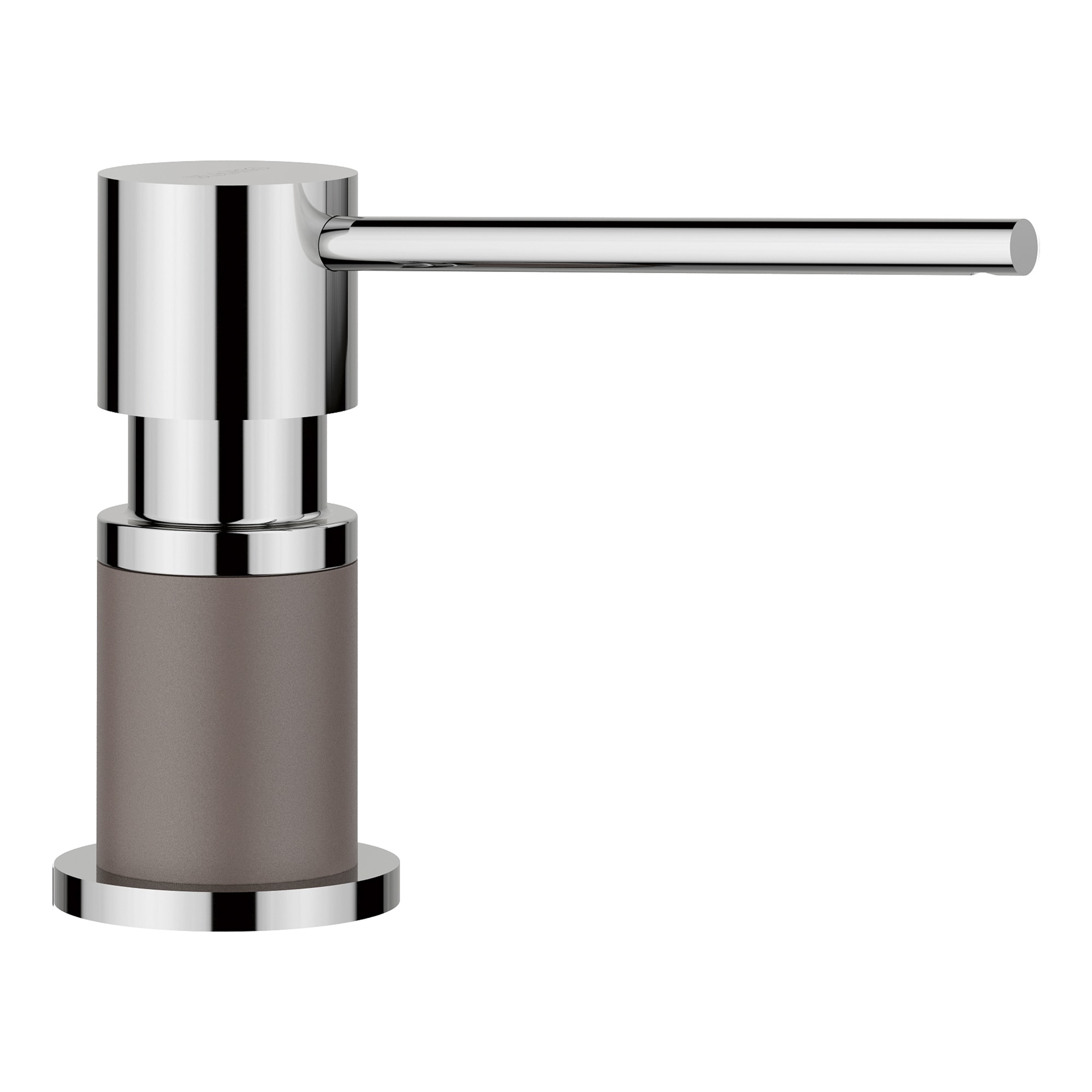 BLANCO 443044 Volcano Gray 13.5-oz. Capacity Deck-mount Soap and Lotion Dispenser