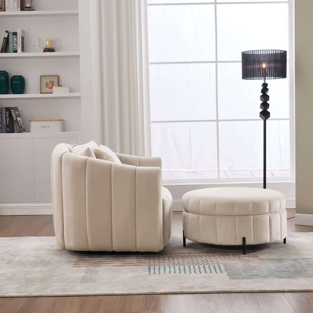 Coolbibila CALEB-CHAIR-BEIGE chairs - View #5