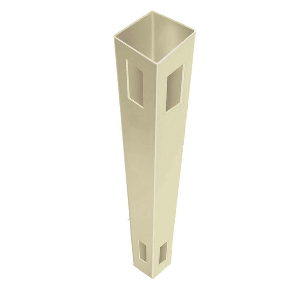Freedom Hampton 8.5-ft H x 5-in W Sand Vinyl Corner Fence Post (Assembled)