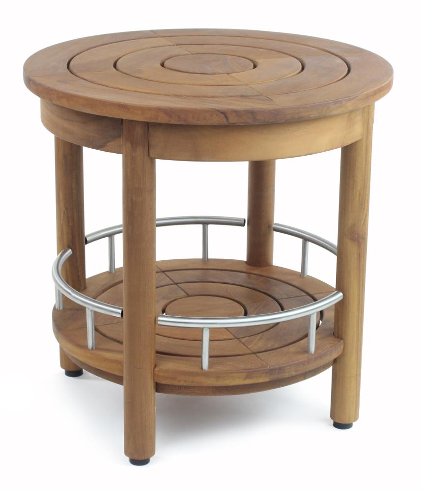 AquaTeak 436 Teak Oil Teak Freestanding Shower chair