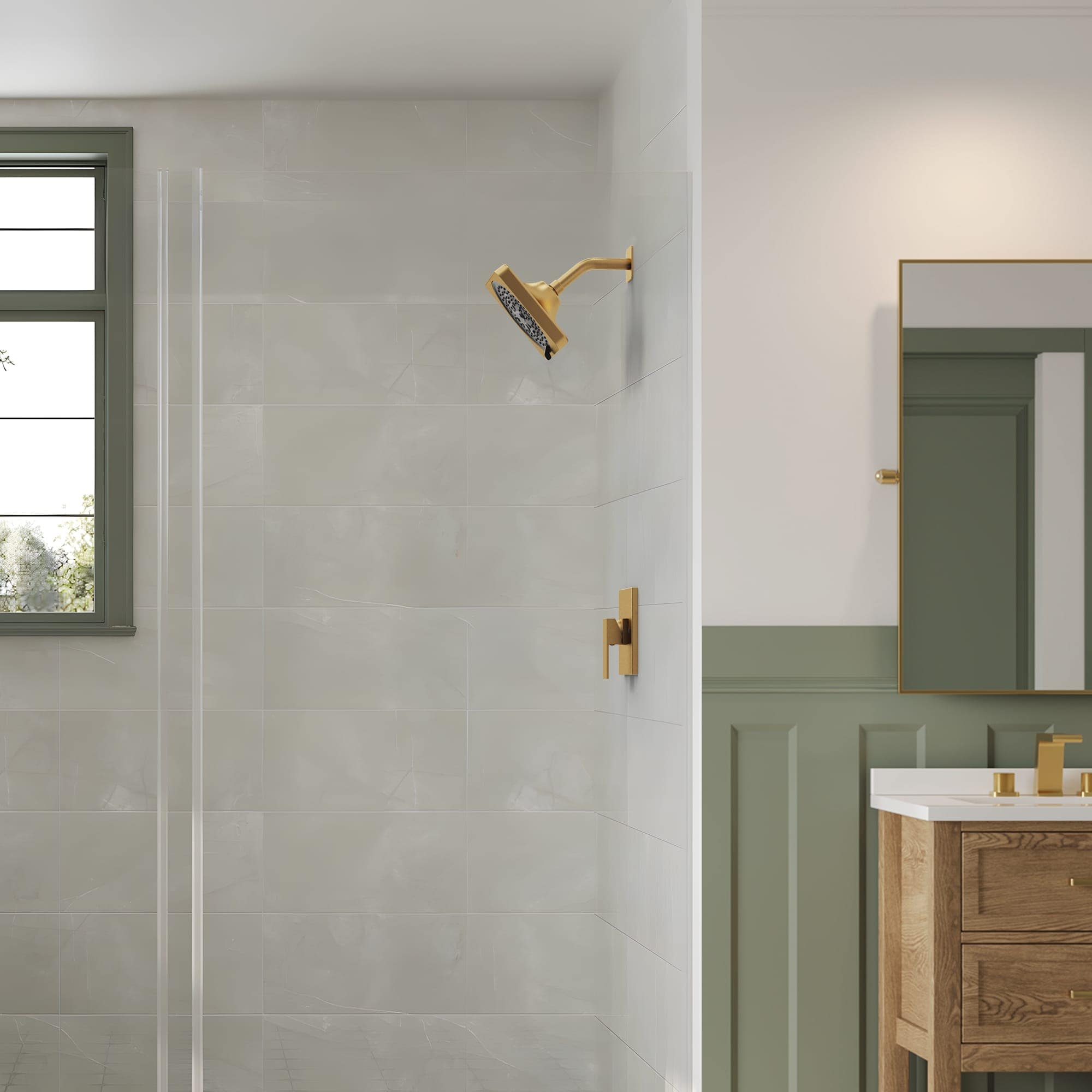 EVERSTEIN SFS-1130-GD Showerhead-Bar-Panels - View #3