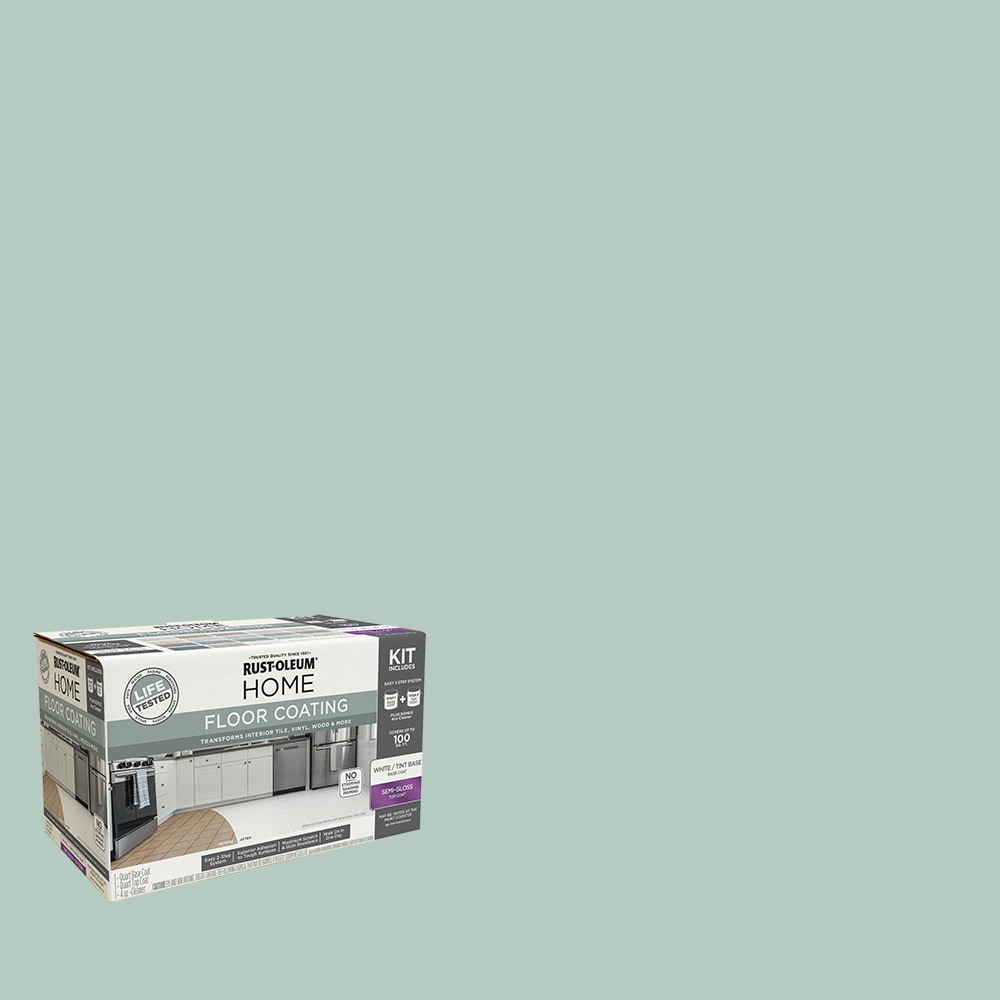 Rust-Oleum 363706T Home Floor Coating Seafoam Semi-gloss Interior Porch and Floor paint ( Kit )