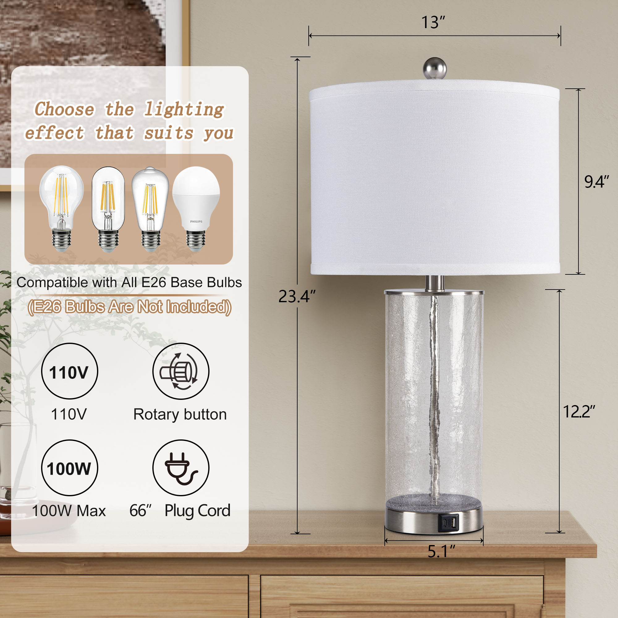 Maxax T263-NI Table-Lamps - View #5