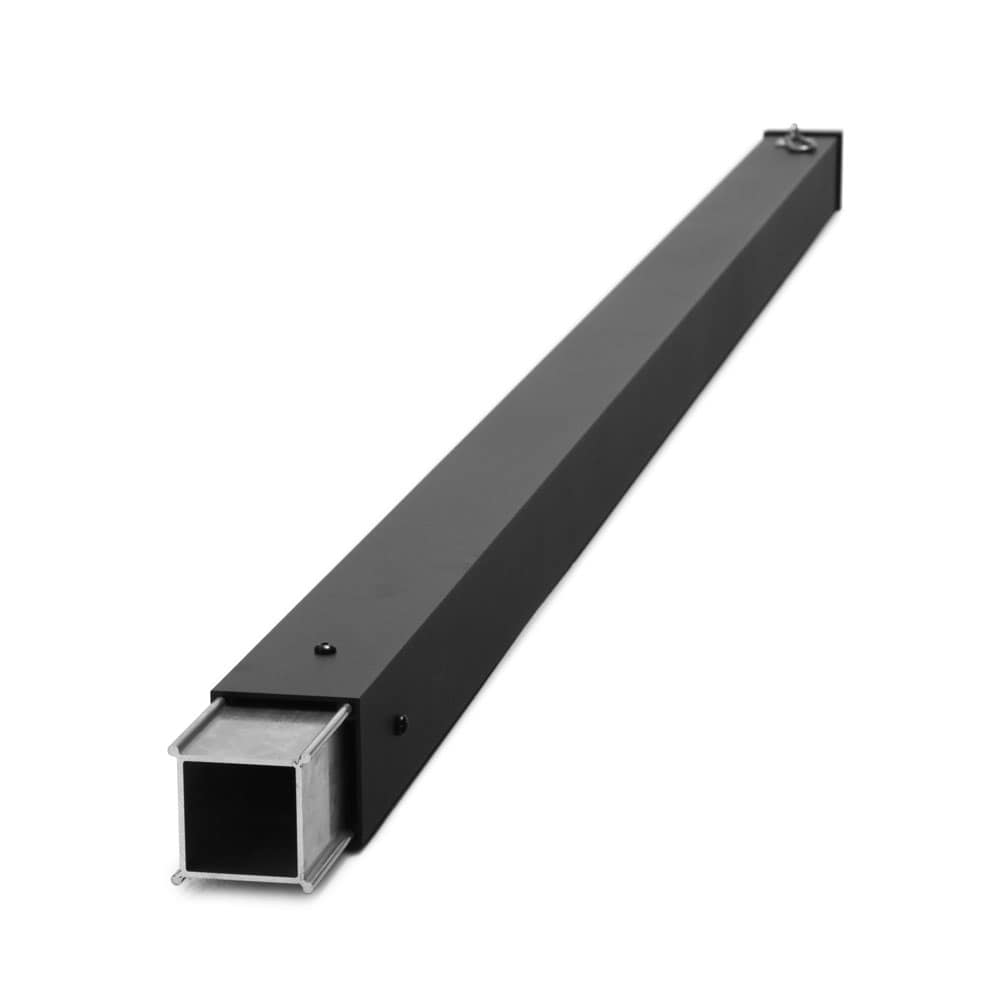 Deckorators 431718 2-1/2-in x 2-1/2-in x 6-ft Matte Black Aluminum Deck Post extension