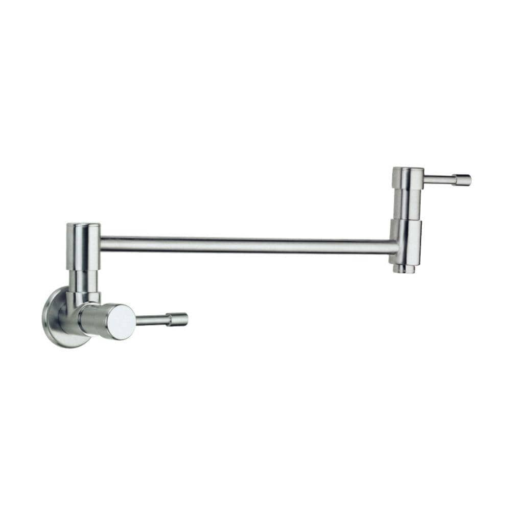 Danze Melrose Stainless Steel 2 Handle Wall Mount Pot Filler Handle   00725961 