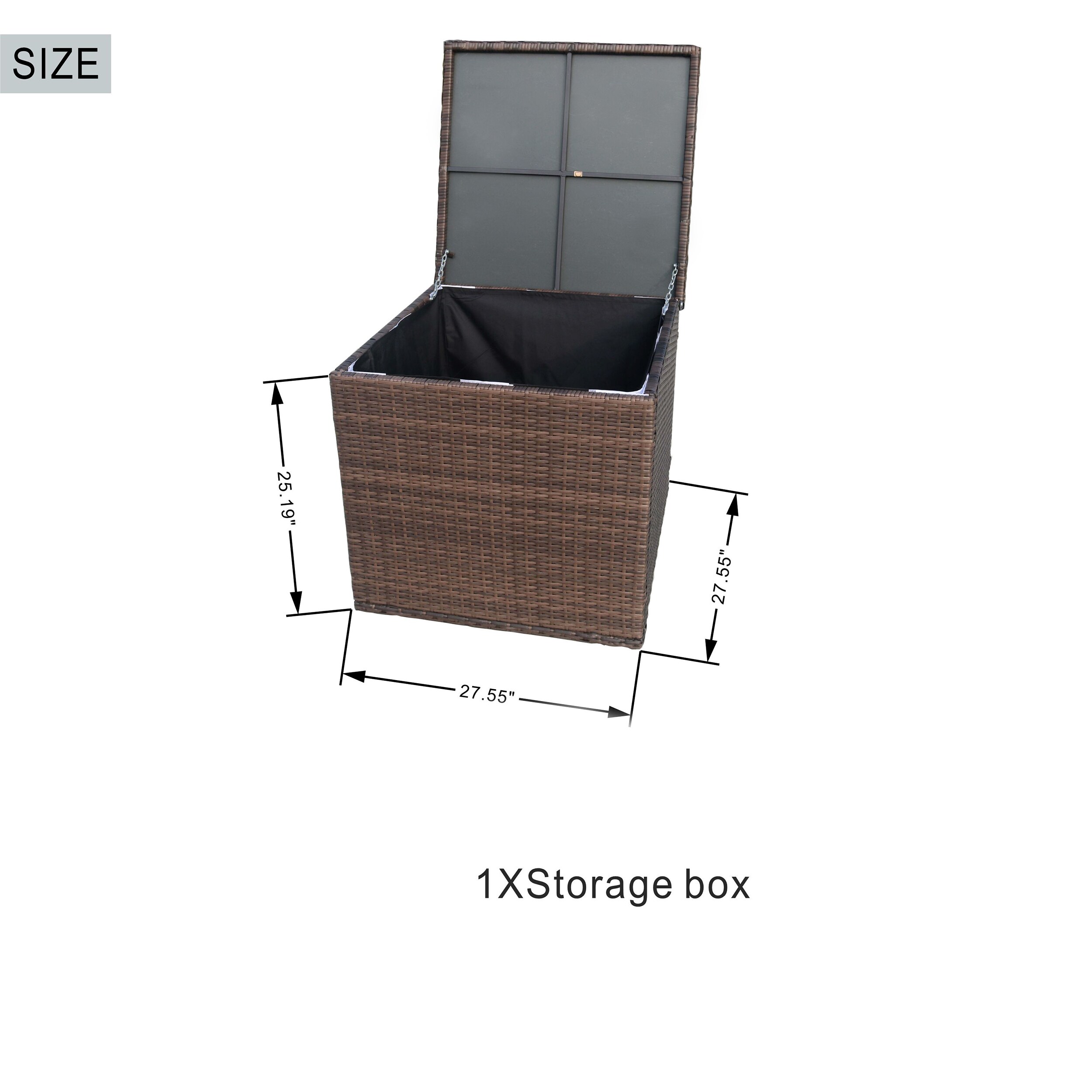 Moda Furnishings CMAS-1403B-BR Patio-Conversation-Sets - View #6