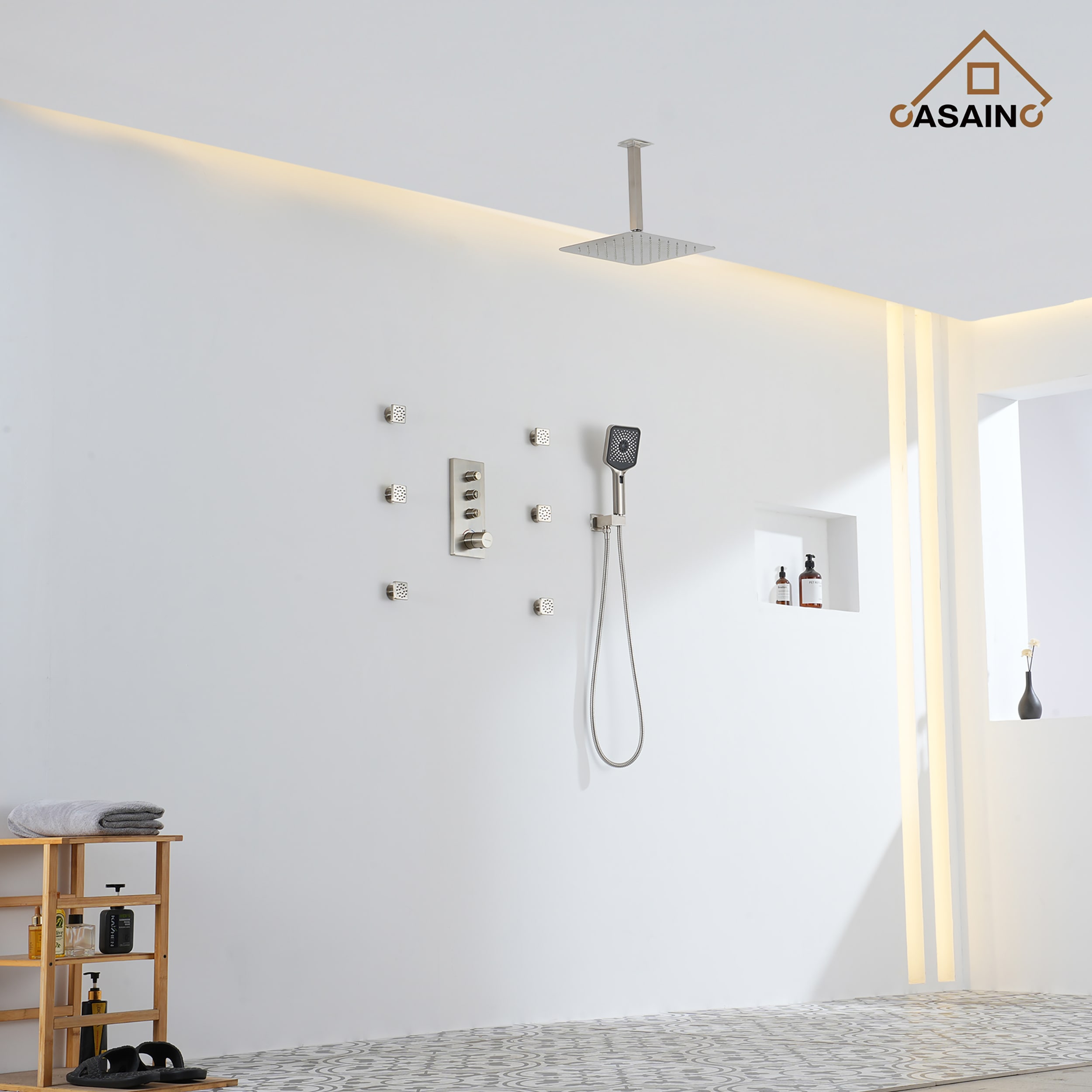 CASAINC CA-102009BV-3 Showerhead-Bar-Panels - View #2