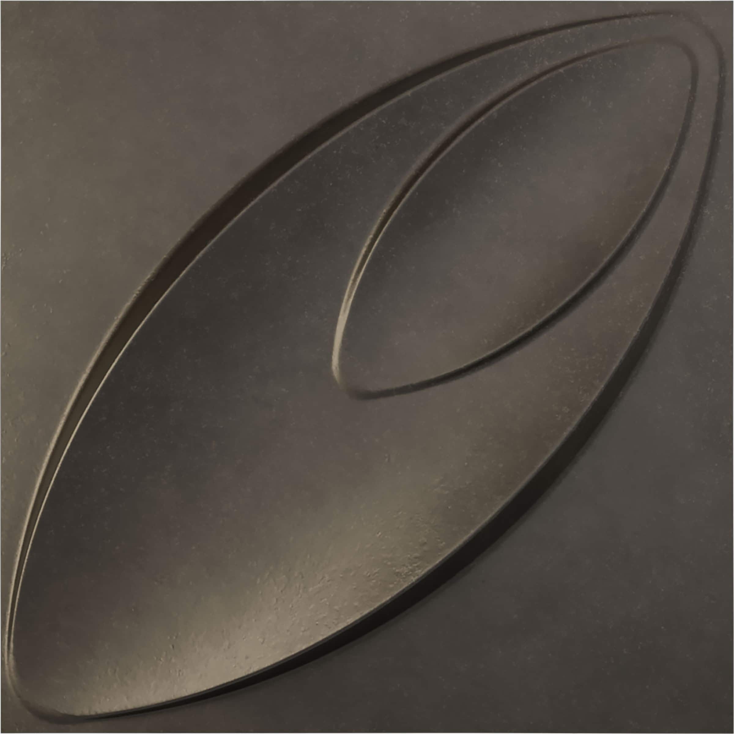 Ekena Millwork WP20X20IRDST 19-5/8-in x 19-5/8-in Embossed Paintable/Stainable Black PVC Abstract Wall Panel ( 2.67-sq ft )