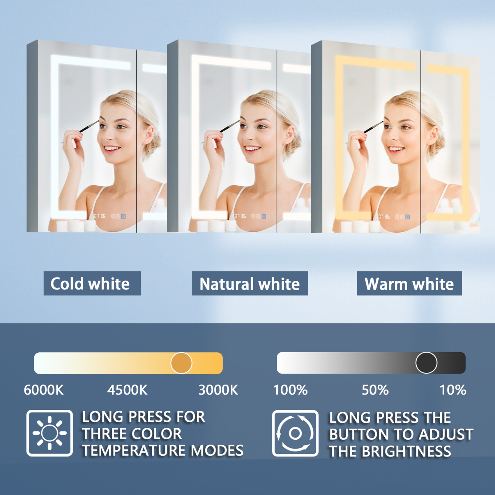ExBrite EBMC3030V3DB Bathroom-Medicine-Cabinets - View #5