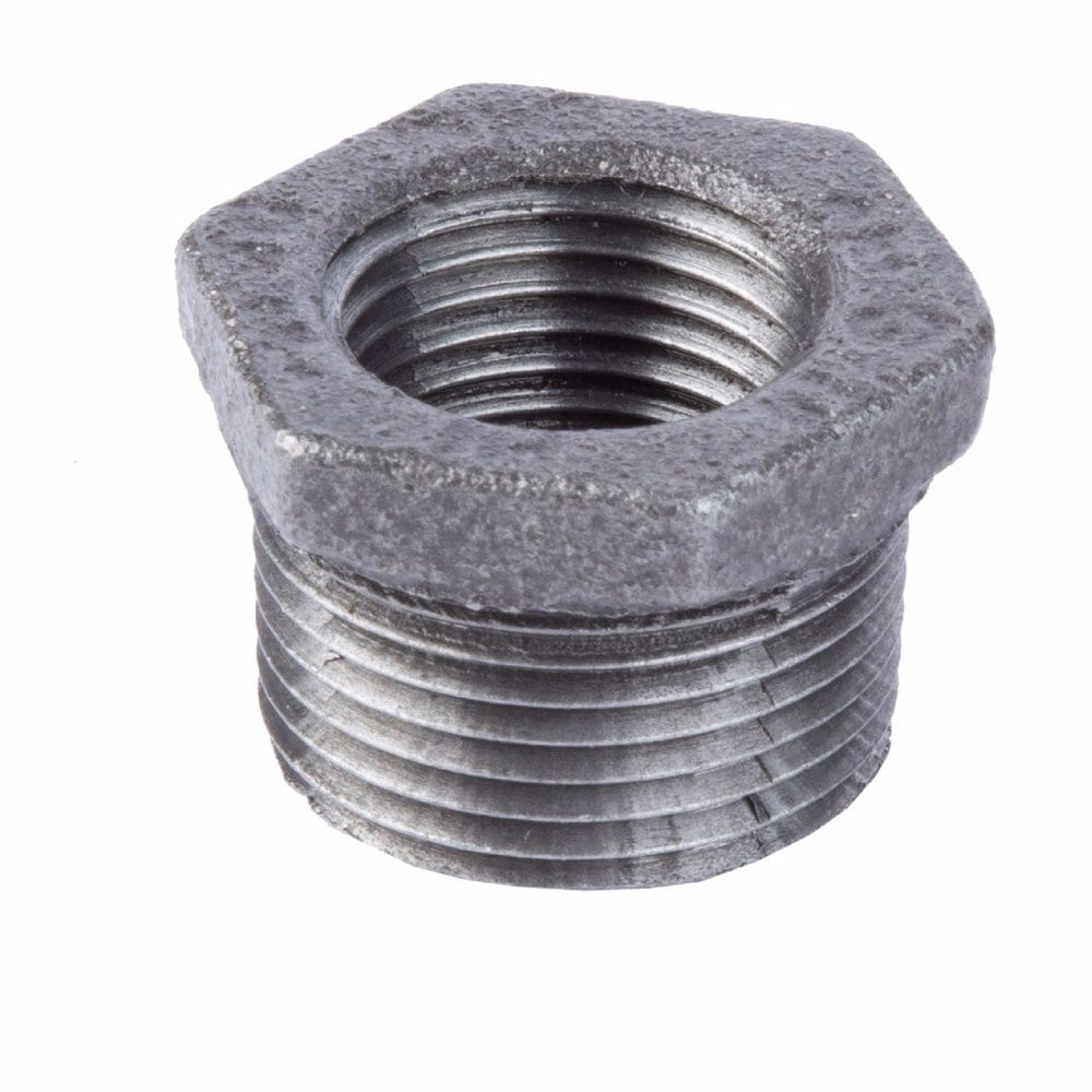 STZ  Industries 4 in. MIP each X 3 in. D FIP Black Malleable Iron Hex Bushing