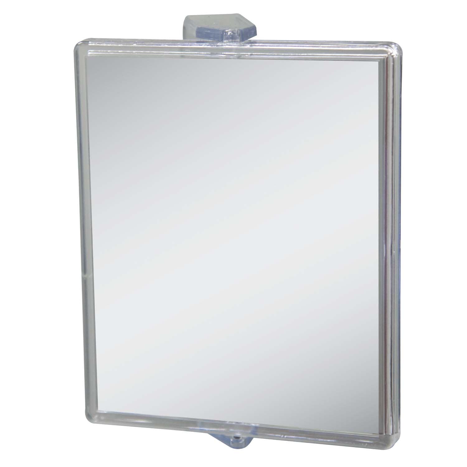 Zadro ZM05 5.75-Inch x  7-Inch Rectangle Swiveling Fogless Shower Mirror with 2X Magnification and Suction Cup 5.25-Inch x 6.5-Inch Mirror Head 4.75-Inch x 5.75-Inch Reflective Surface
