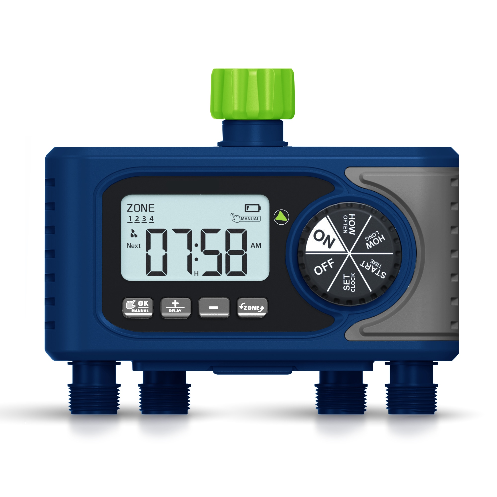 Ray Padula EC-TMOE-4 4 Output Port Adjustable Digital hose end timer