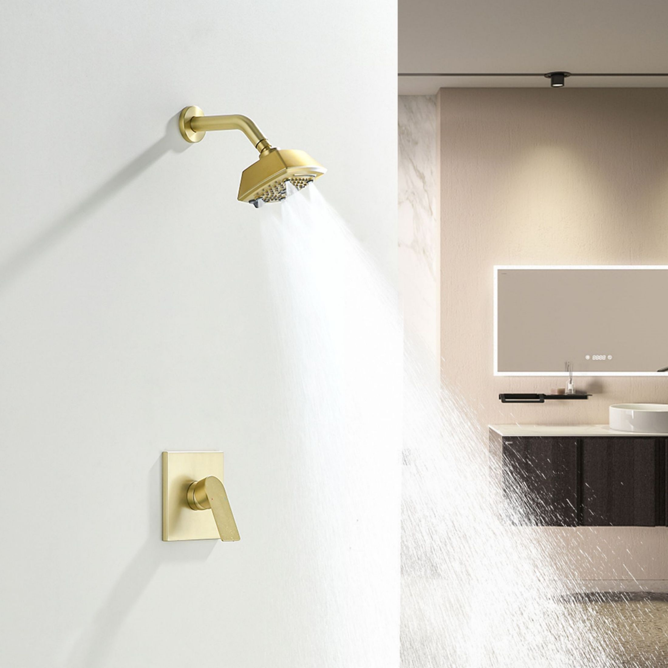 WELLFOR SPA-88084BG Tub-Shower-Faucets - View #3