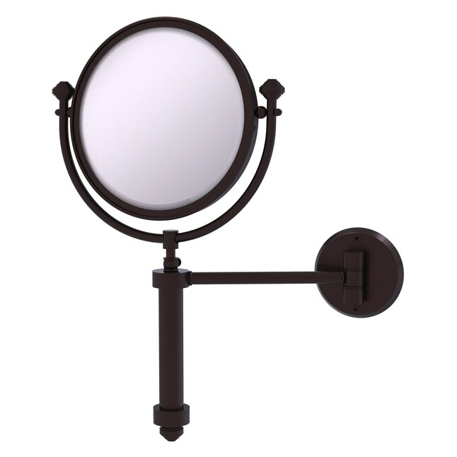 Allied Brass Southbeach 8-in x 16-in Matte White Double-Sided Magnifying Wall-Mounted Vanity Mirror Allied Brass Southbeach 8-in x 16-in Matte White Double-Sided Magnifying Wall-Mounted Vanity Mirror