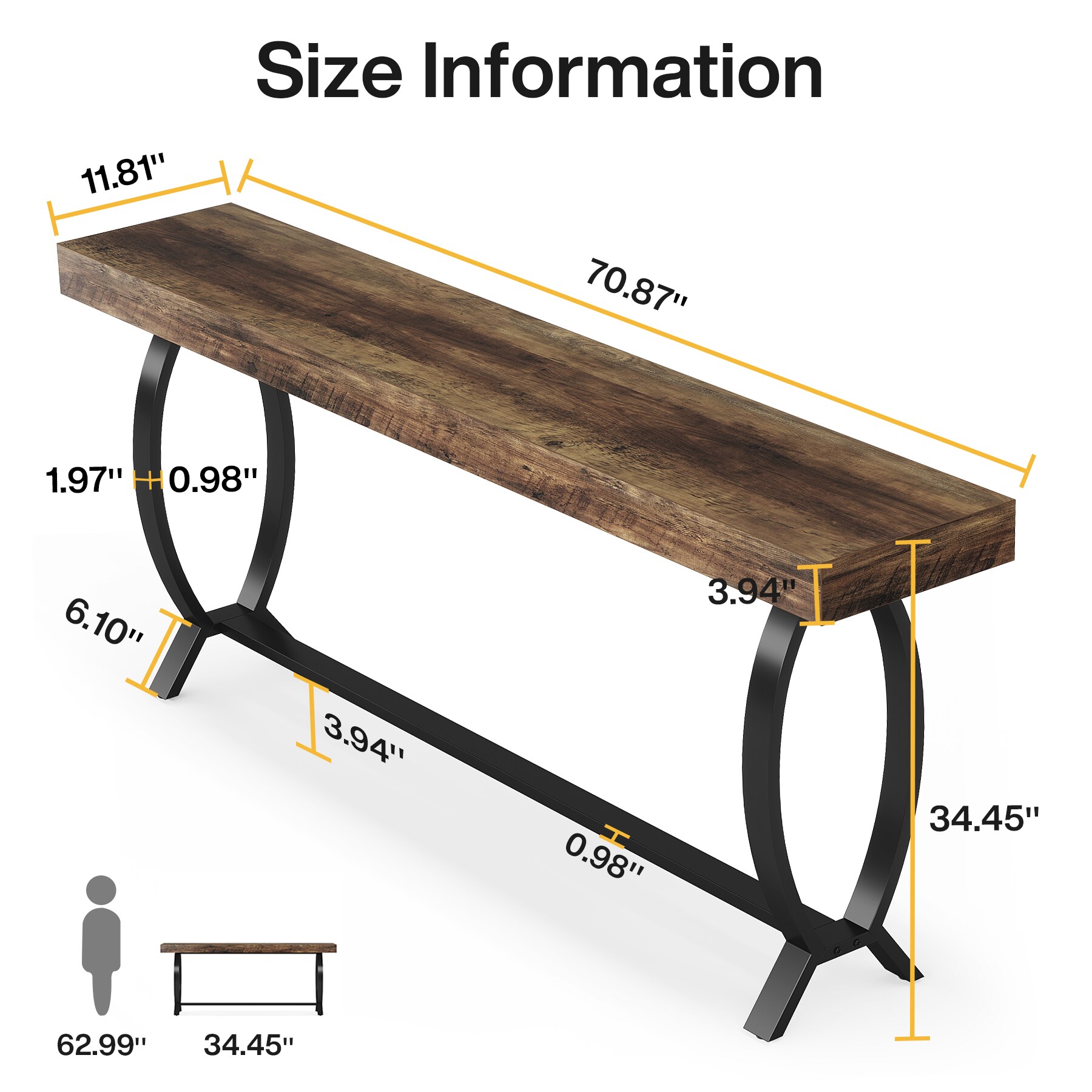 Fnova LWTJ-F1948 Console-Sofa-Tables - View #6