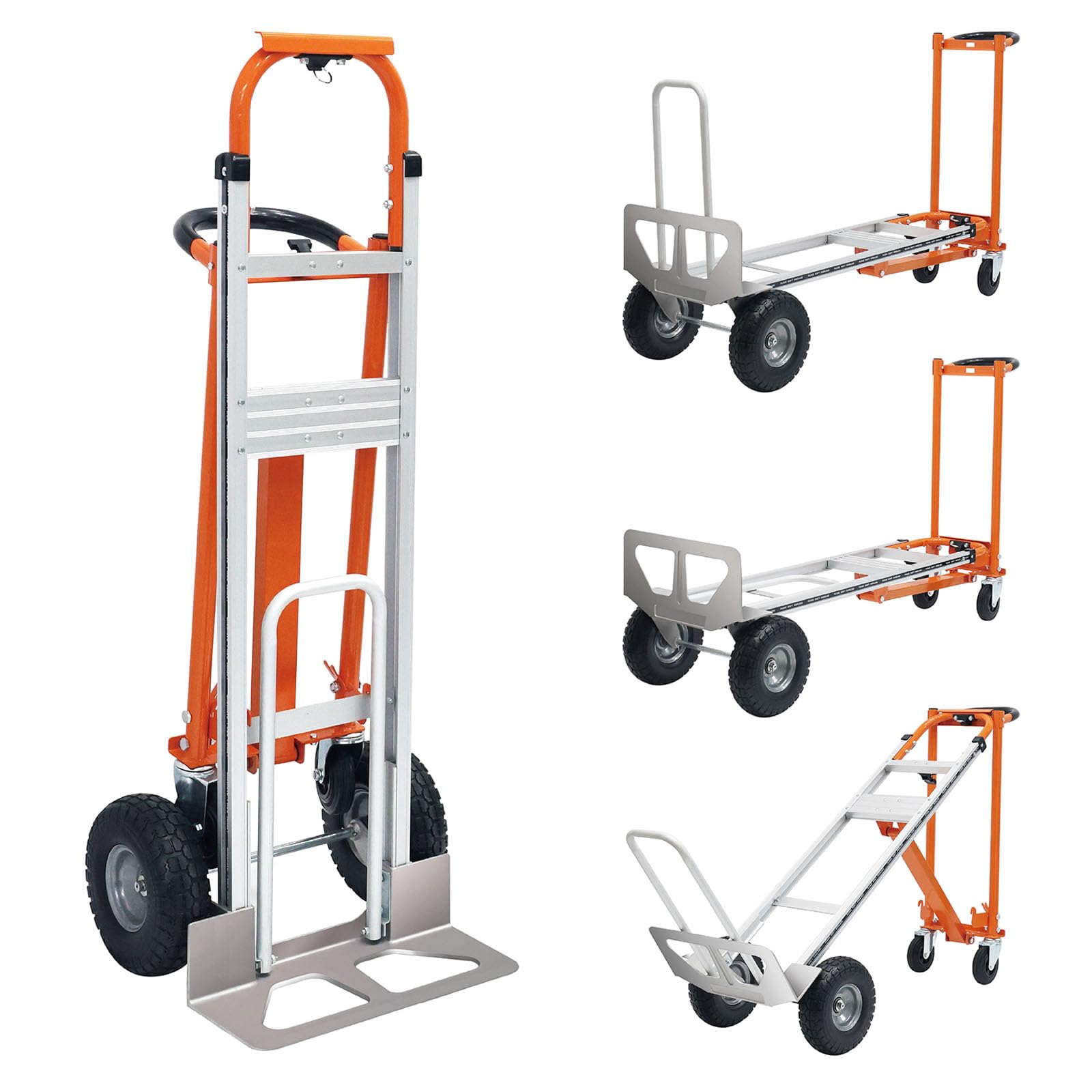 CYIKE 4 in 1 Convertible Folding Hand Truck Dolly Cart Solid Wheel ...