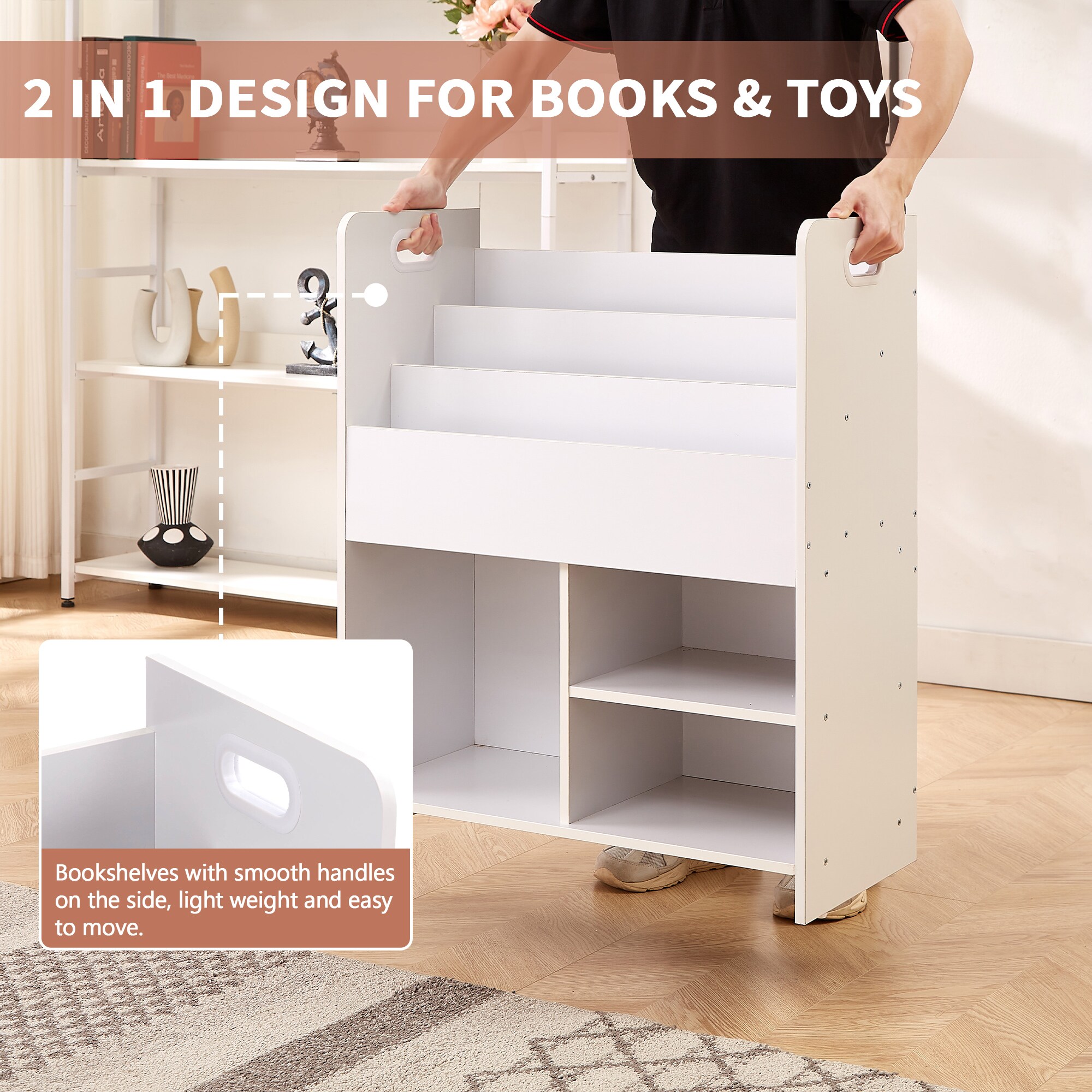 Vecelo LOE-B15-WHT bookcases - View #6