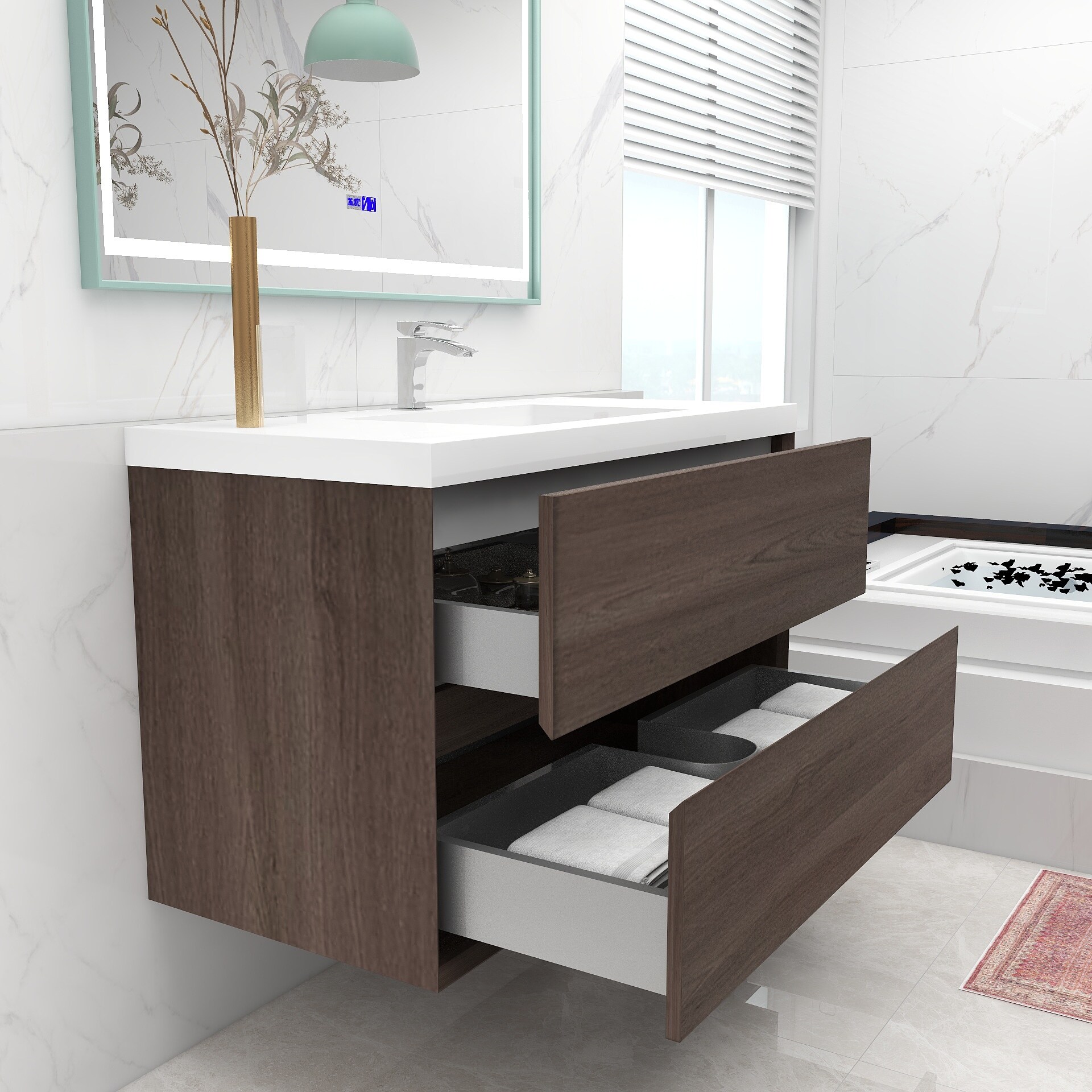 BV Better Vanity SLIM42-RO Bath-Vanity-Combo - View #7