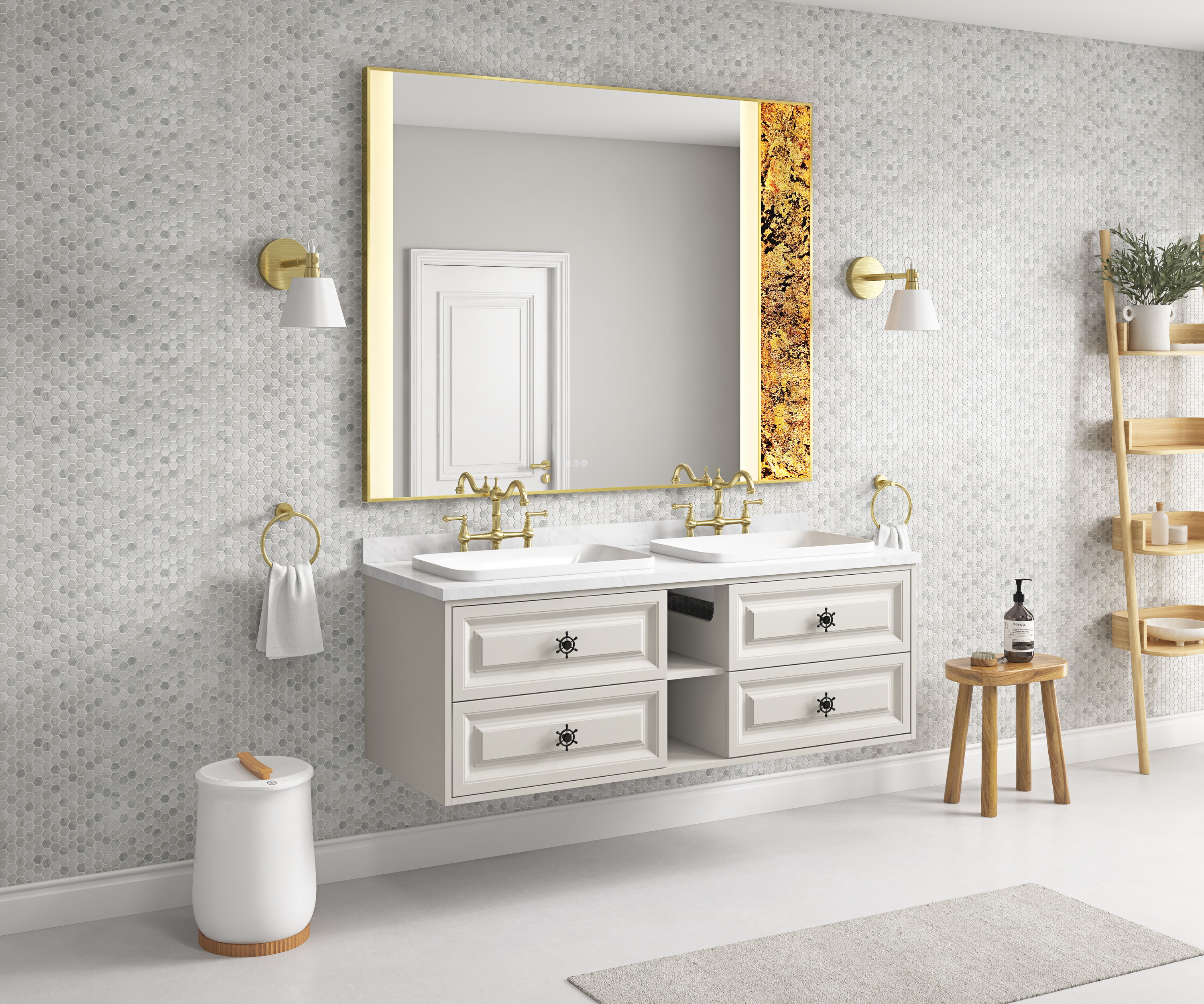 Vacolite KP36048-BG-TK Framed-Bath-Mirrors - View #5
