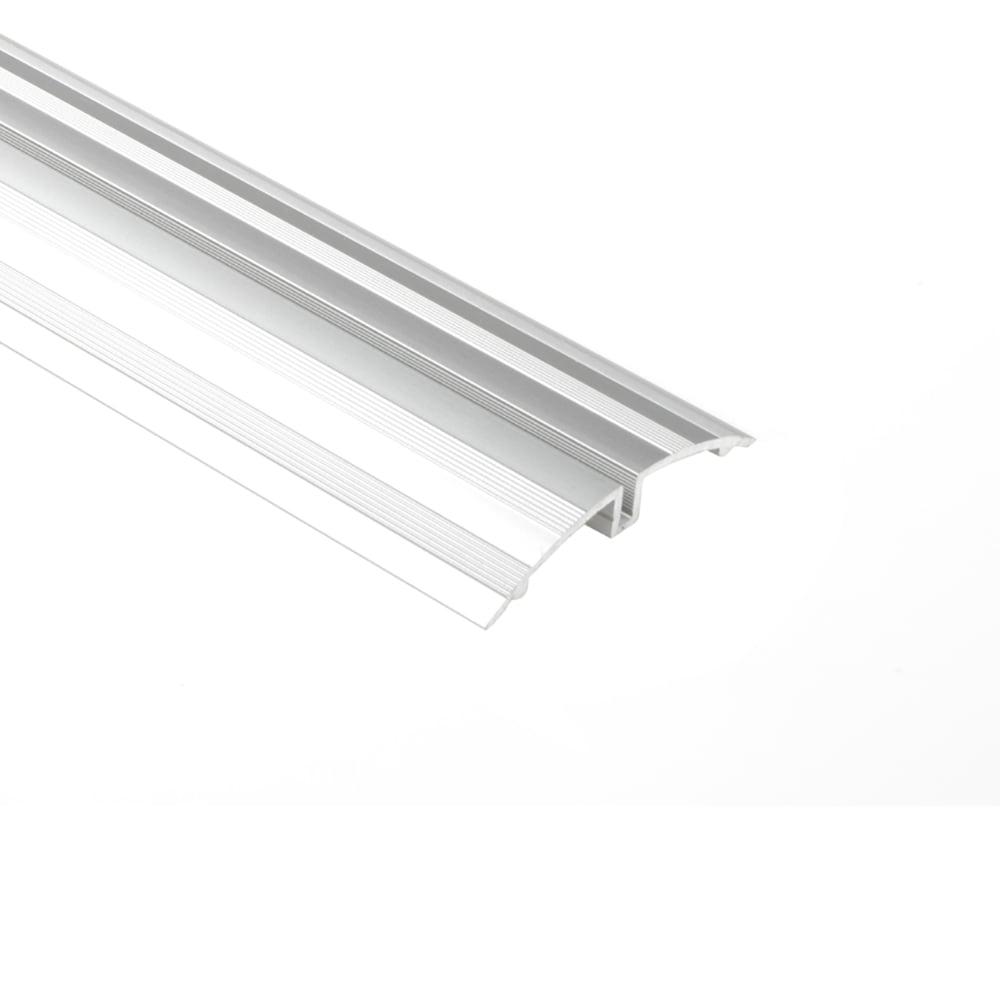 Schluter Systems SPWSK52AE ShowerProfile-WSK 0.313-in W x 98.5-in L Satin anodized aluminum Aluminum Tile Edge Trim