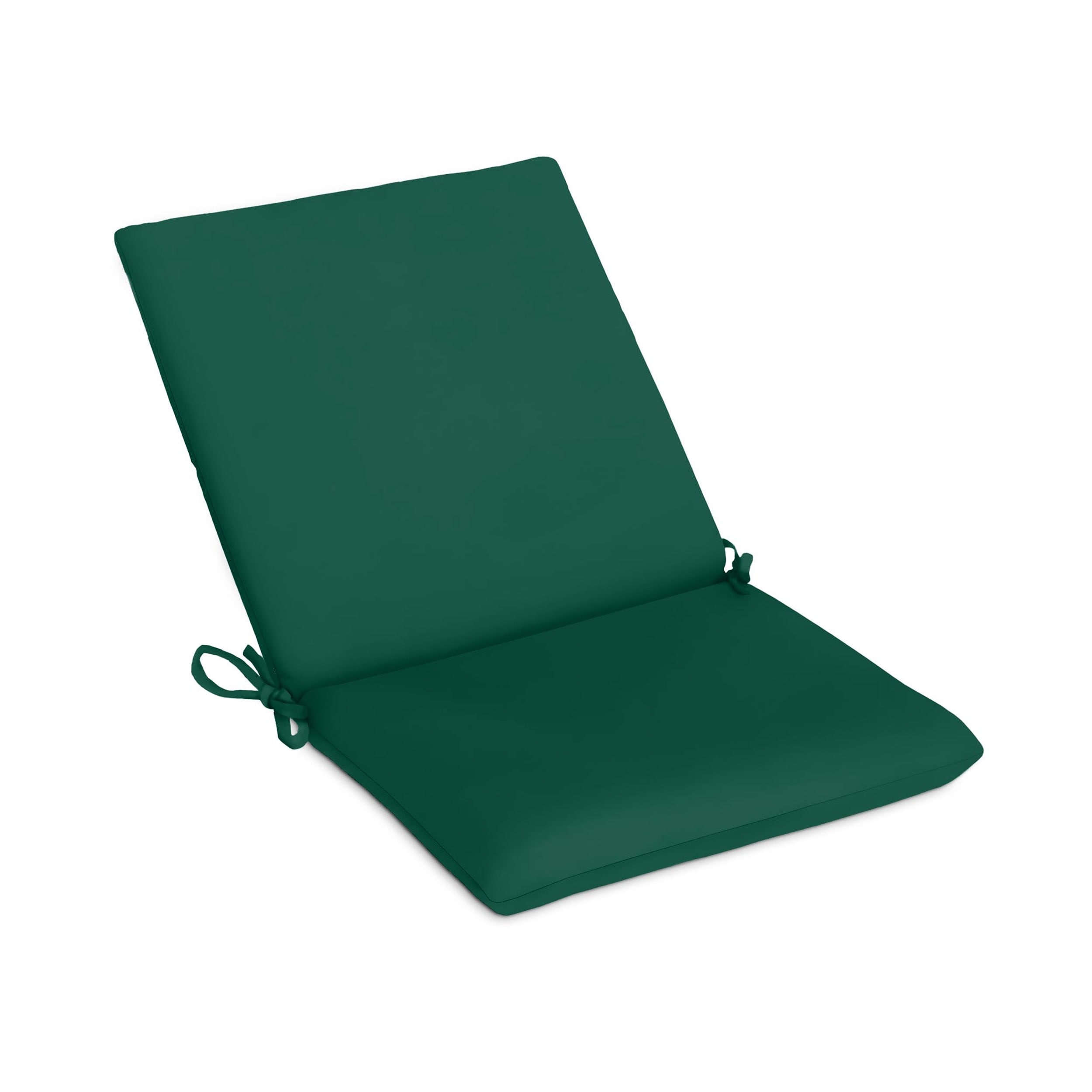 Casual Cushion DS305-1455 Iron Dining Seat/Back Chair Pad 17-in x 19-in Forest Green Deep seat patio chair cushion
