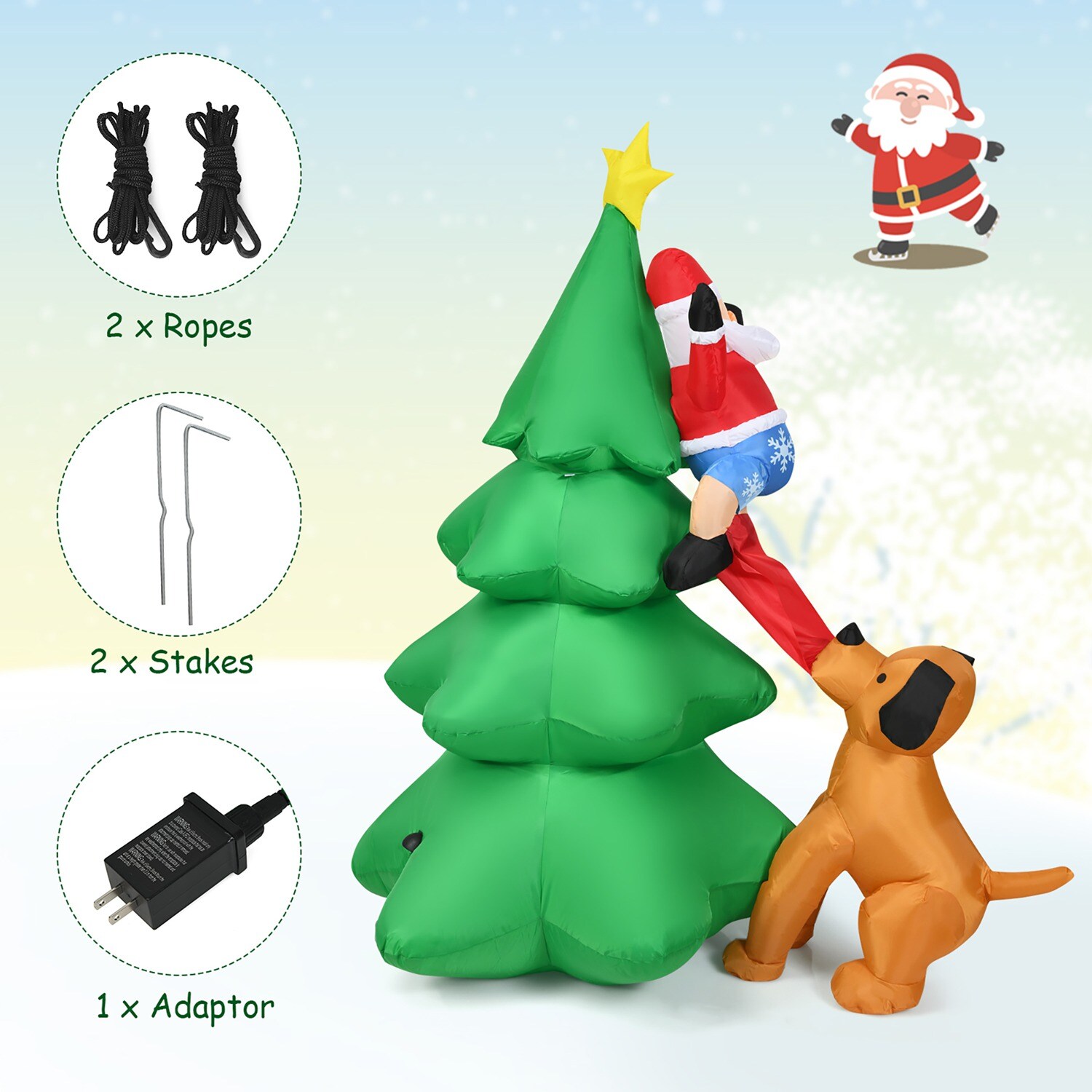 Costway CSHY001515 Christmas-Inflatables - View #4