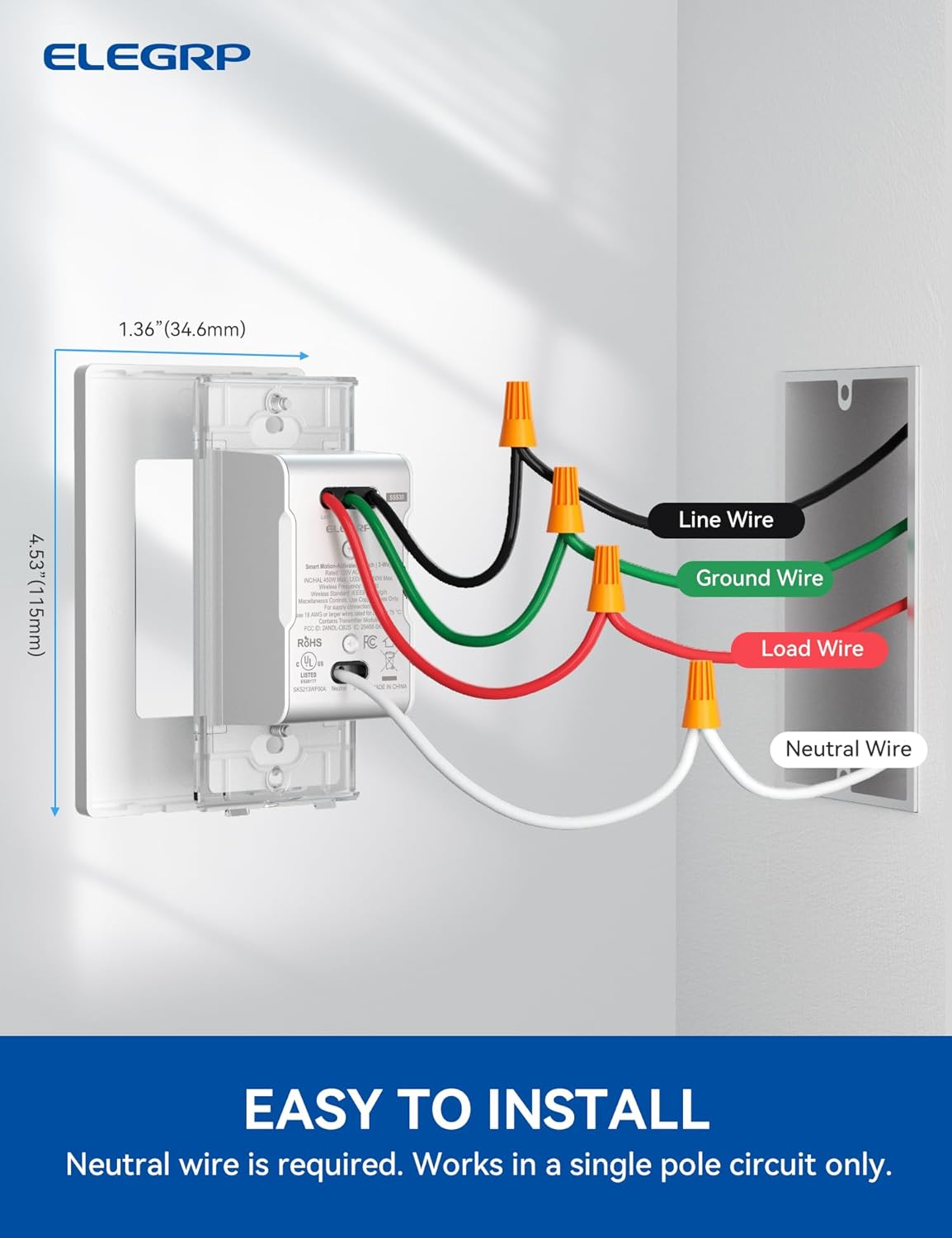 ELEGRP SSS10-WH-3031GM Lighting-Controls - View #5