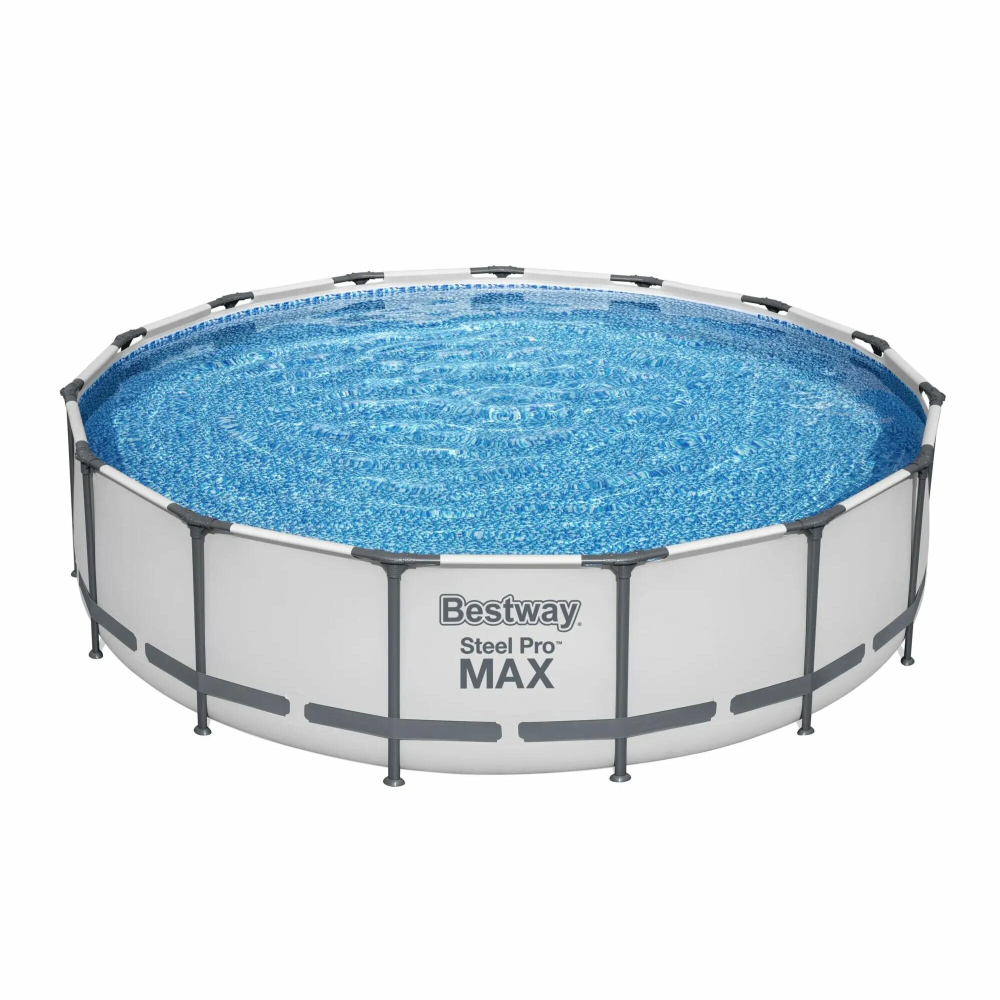 Bestway 15-ft x 15-ft x 42-in Metal Frame Round Above-Ground Pool with ...