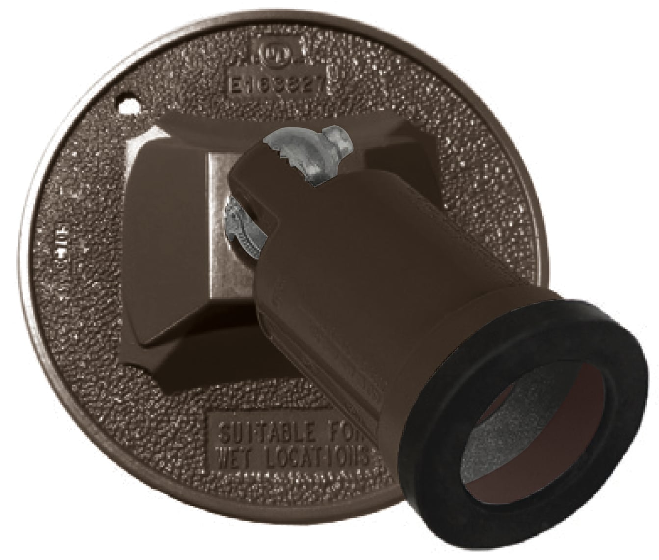 Sigma Engineered Solutions 14780BR 150 -Watt EQ LED Bronze/Metal 1 -Head Switch-Controlled Flood Light with Adjustable