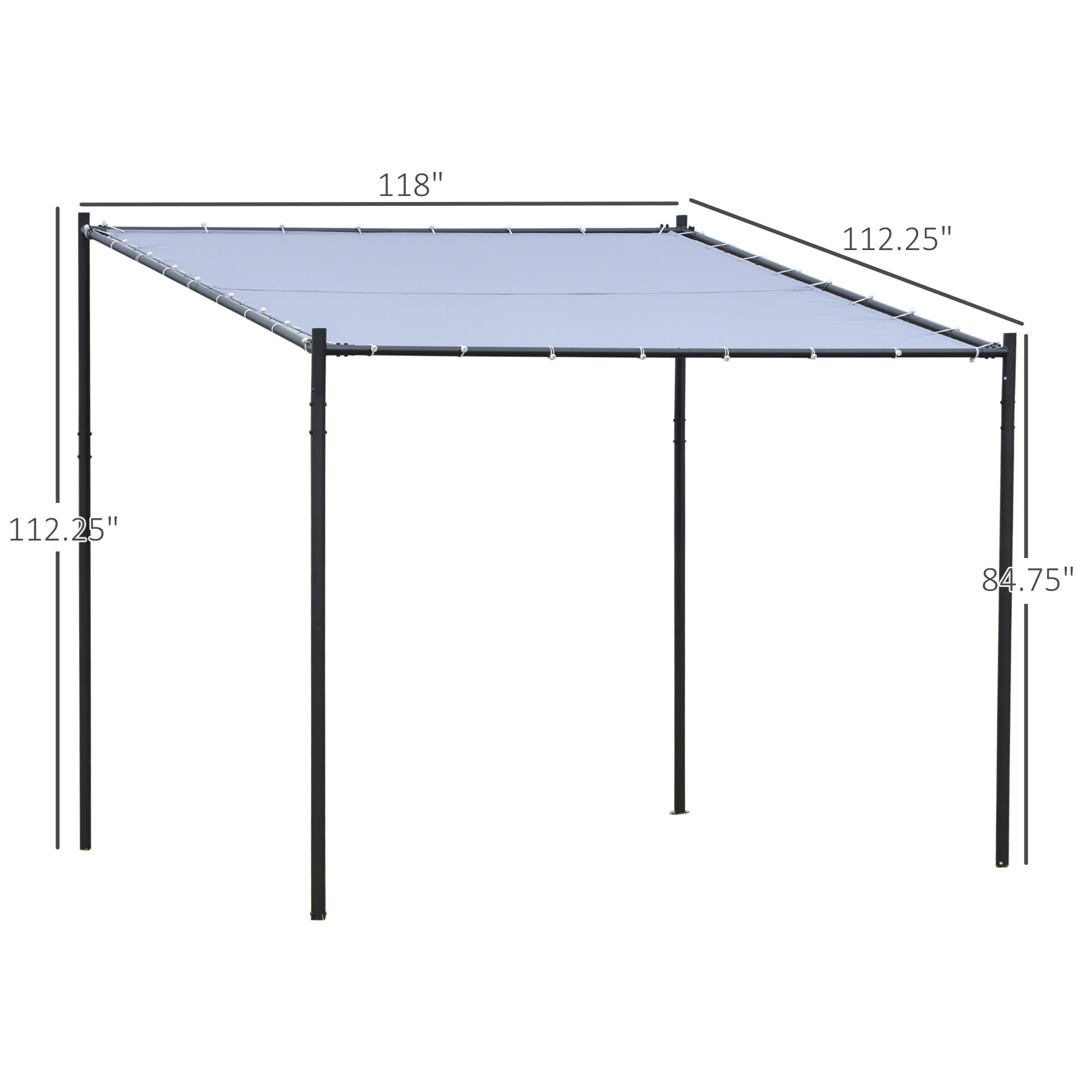 Outsunny 84C-187CG Wood-Resin-Gazebos - View #3