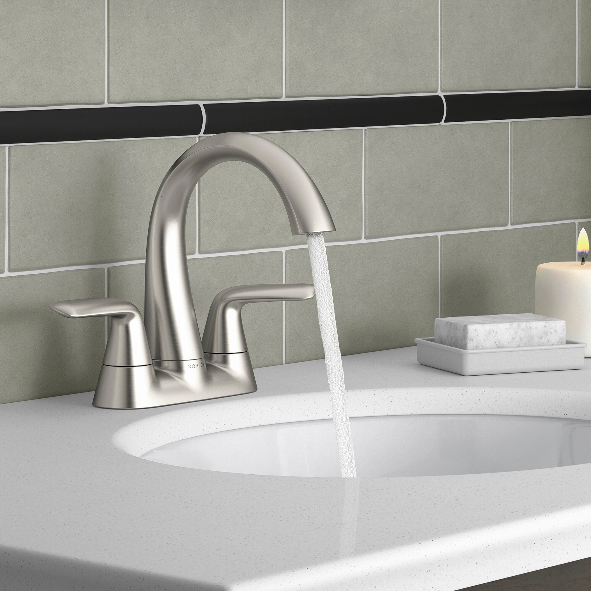 KOHLER K-R33047-4D-BN Lavatory-Faucets - View #3