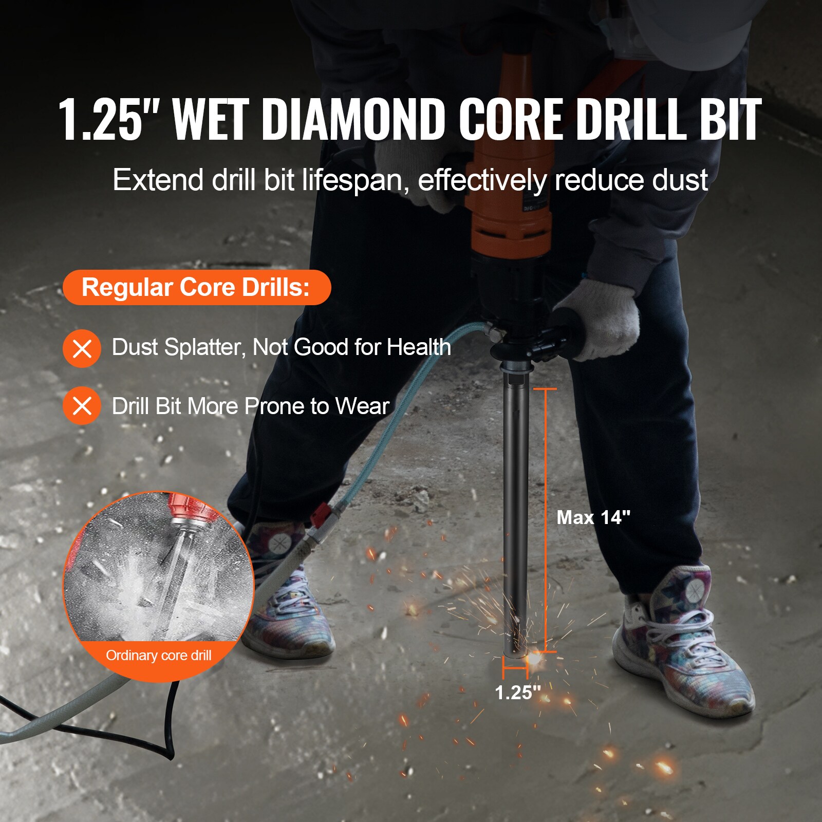 VEVOR SCJGSQXZTSS300405V0 Cement-Masonry-Drill-Bits - View #2