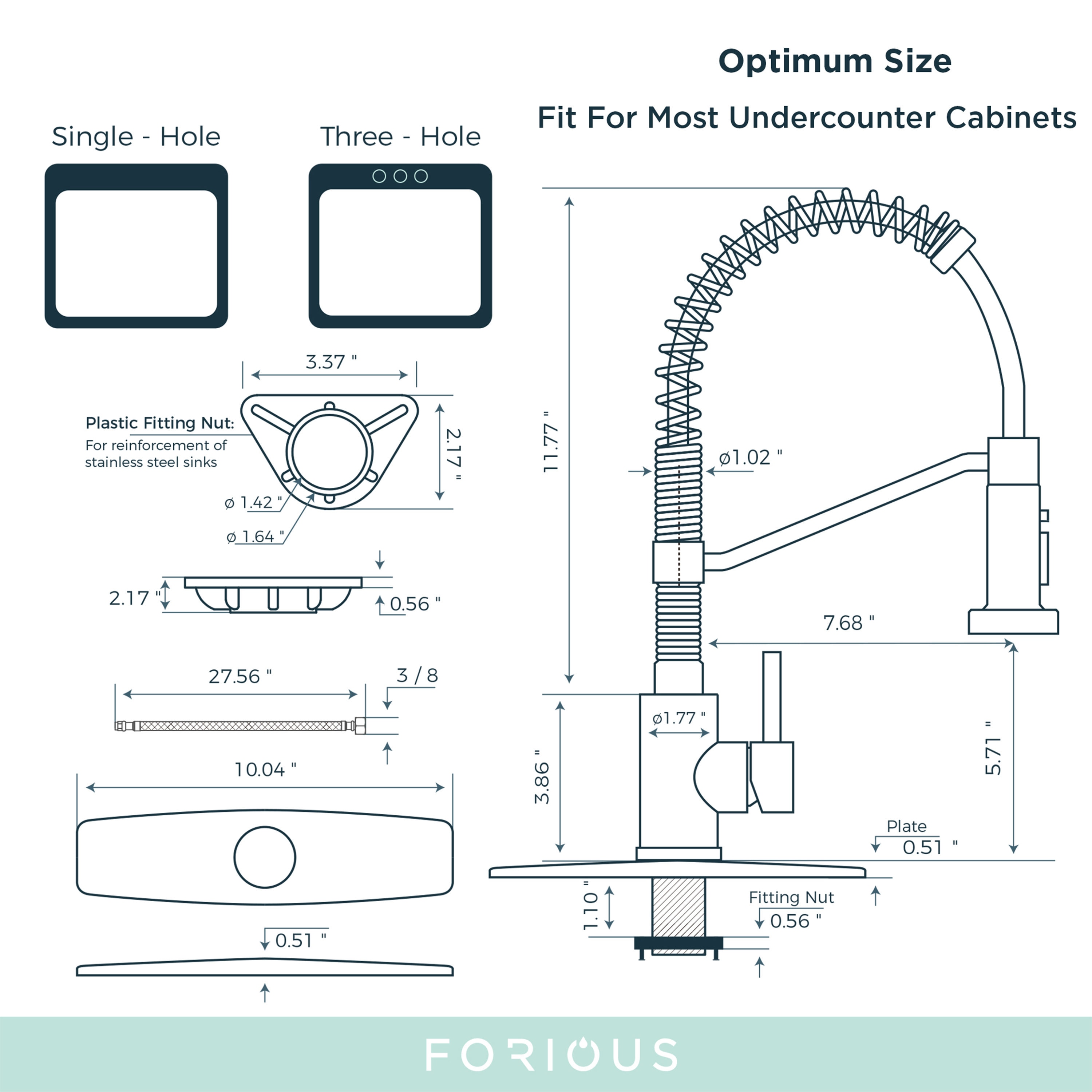 FORIOUS LL0027BN Kitchen-Faucets - View #10