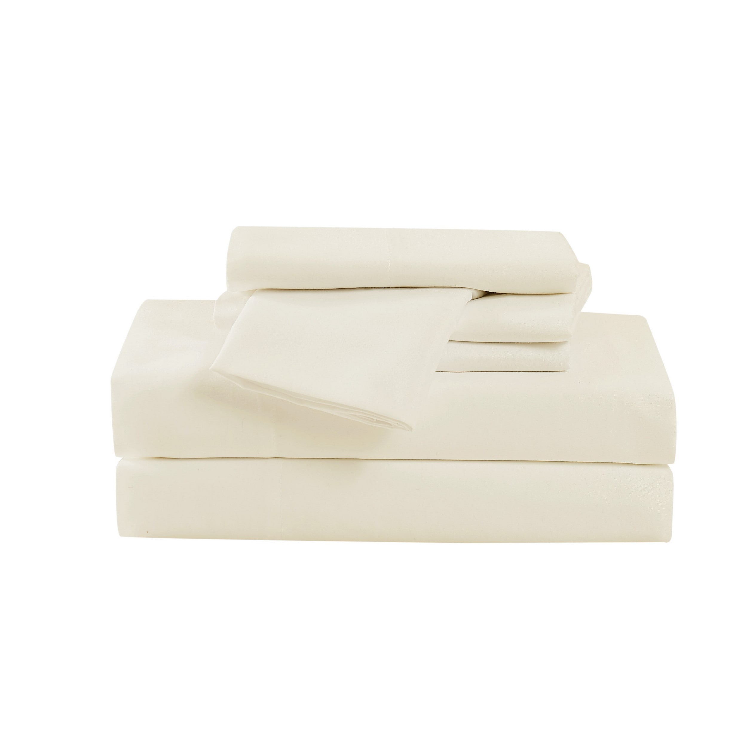 Cannon SS3941IVTW-4200 Twin 180 -Thread Count Polyester Ivory Bed Sheet Set