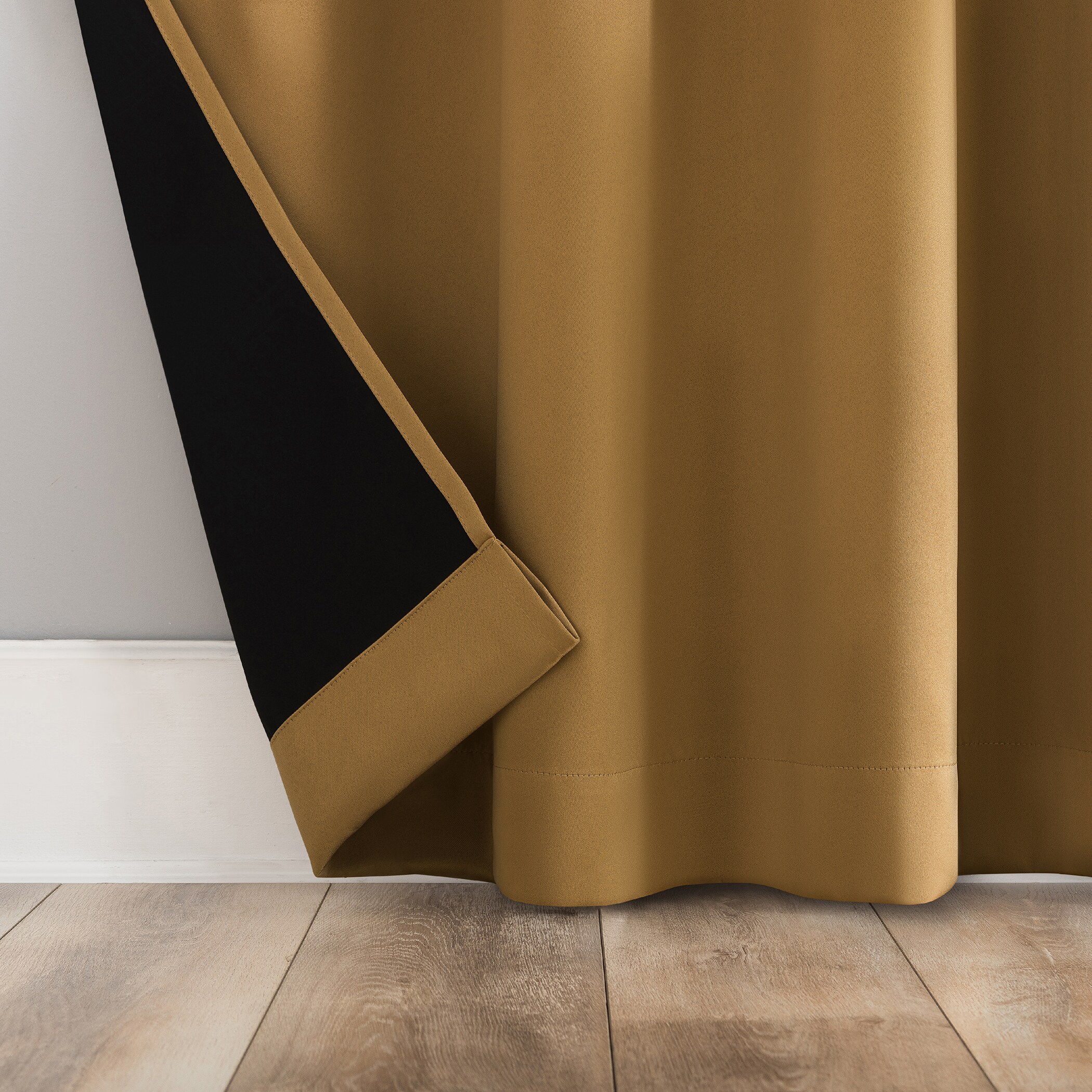 Gold 52"x63" Blackout Grommet Curtain Panel