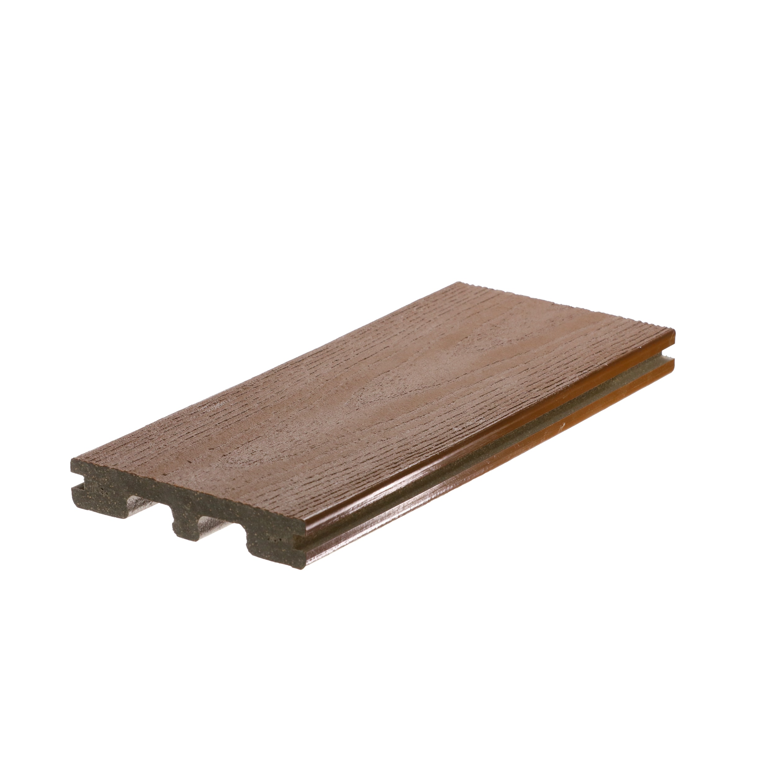 DuxxBak Composite Decking DX-OLT-192TL-G Optima LT Dekk 1-in x 6-in x 16-ft Tanned Leather Grooved Composite Deck board