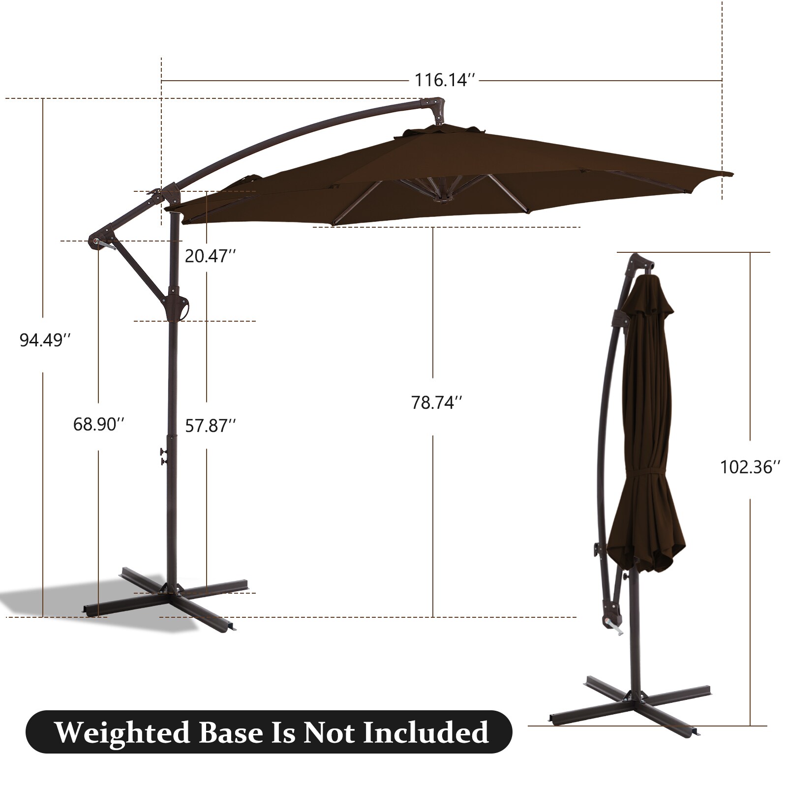 JEAREY EDSCXJS+SD-10FT-BR Umbrellas-2 - View #2