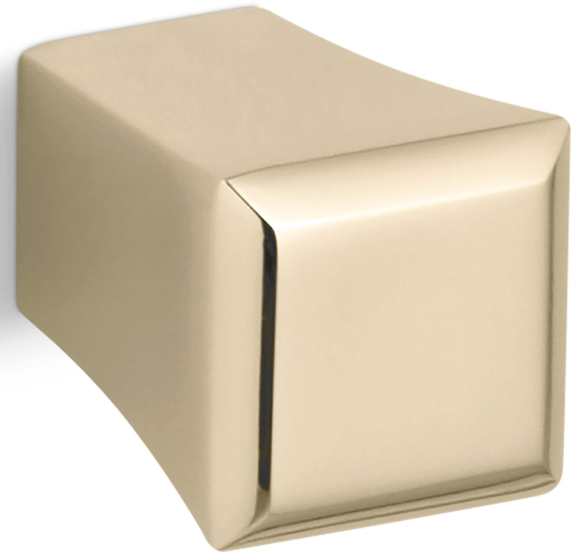 KOHLER 522-AF Memoirs 7/8-in Vibrant French Gold Square Traditional Cabinet Knob